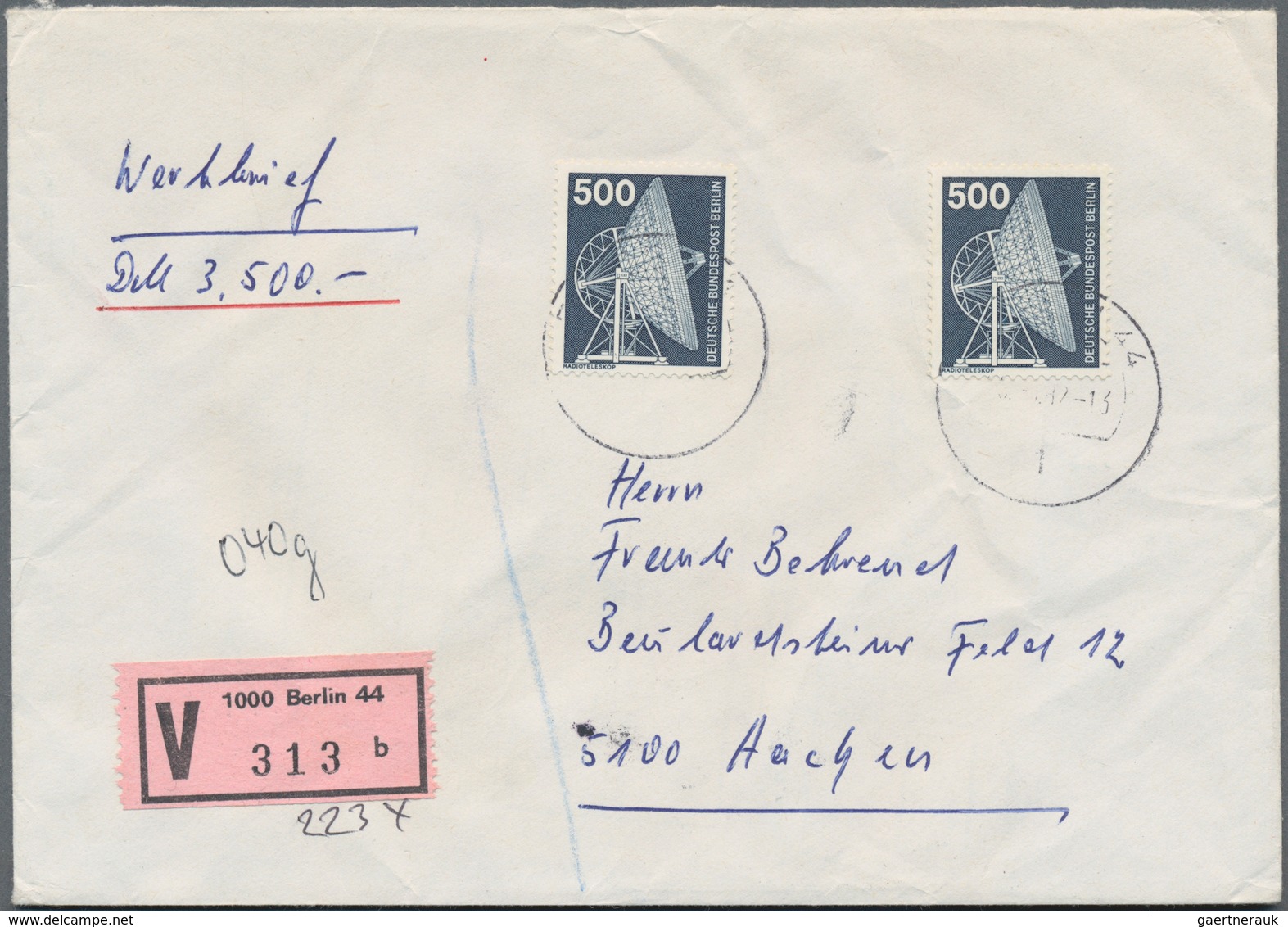 Berlin: 1969/1990, Spezialsammlung Mit Einzel- Und Mehrfachfrankaturen Auf Ca.250 Belegen Im Ringbin - Unused Stamps