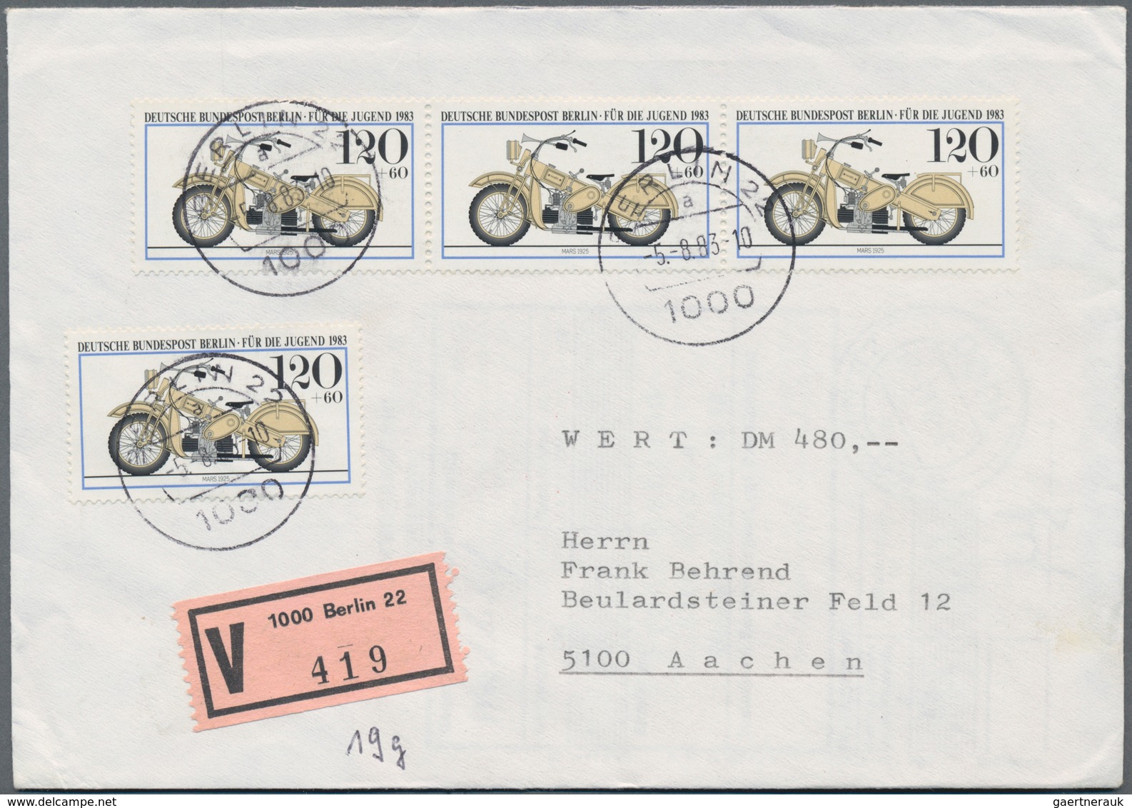 Berlin: 1969/1990, Spezialsammlung Mit Einzel- Und Mehrfachfrankaturen Auf Ca.250 Belegen Im Ringbin - Unused Stamps