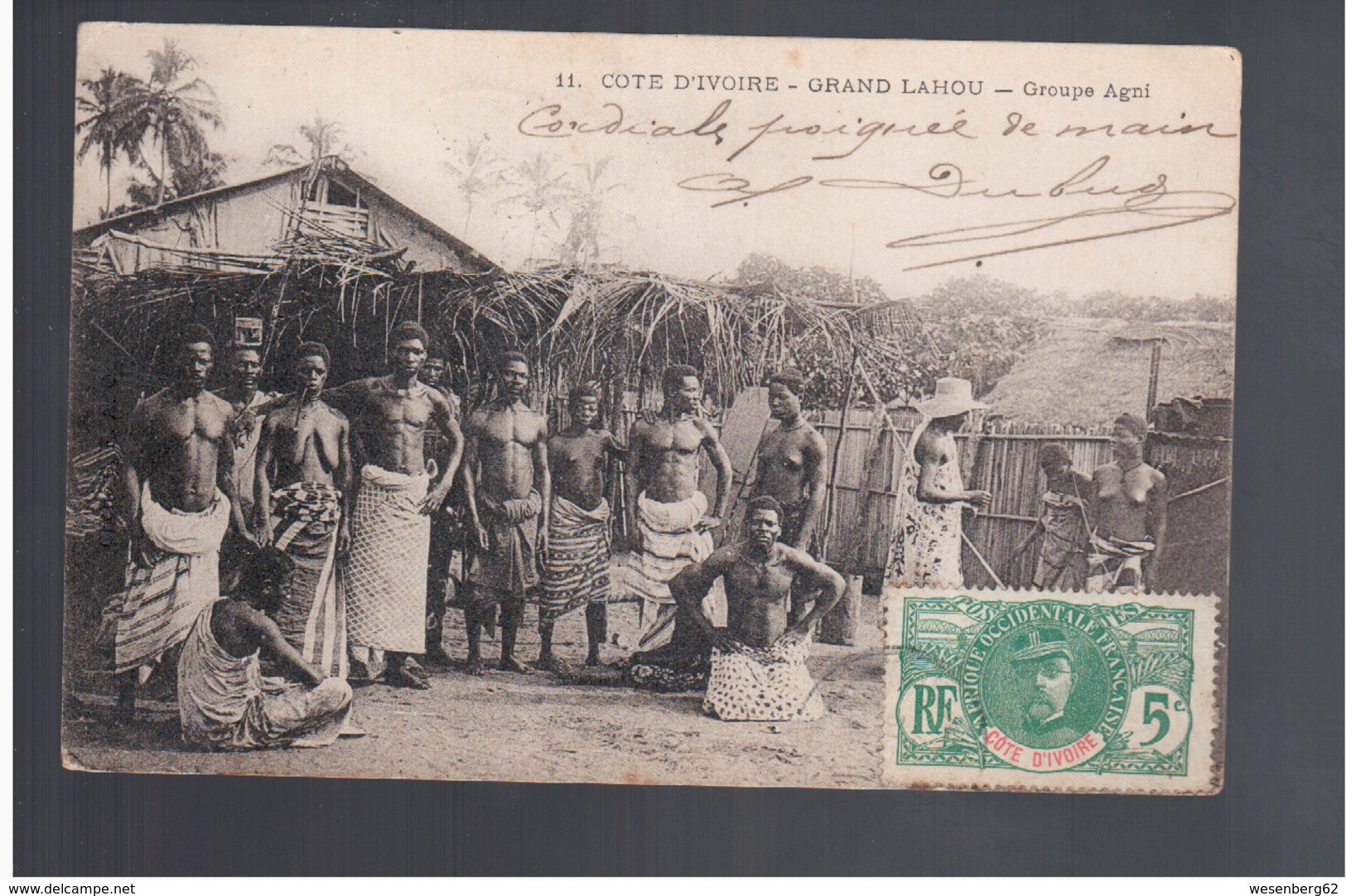 Cote D'Ivoire Grand Lahou - Groupe Agni 1907 Old Postcard - Côte-d'Ivoire