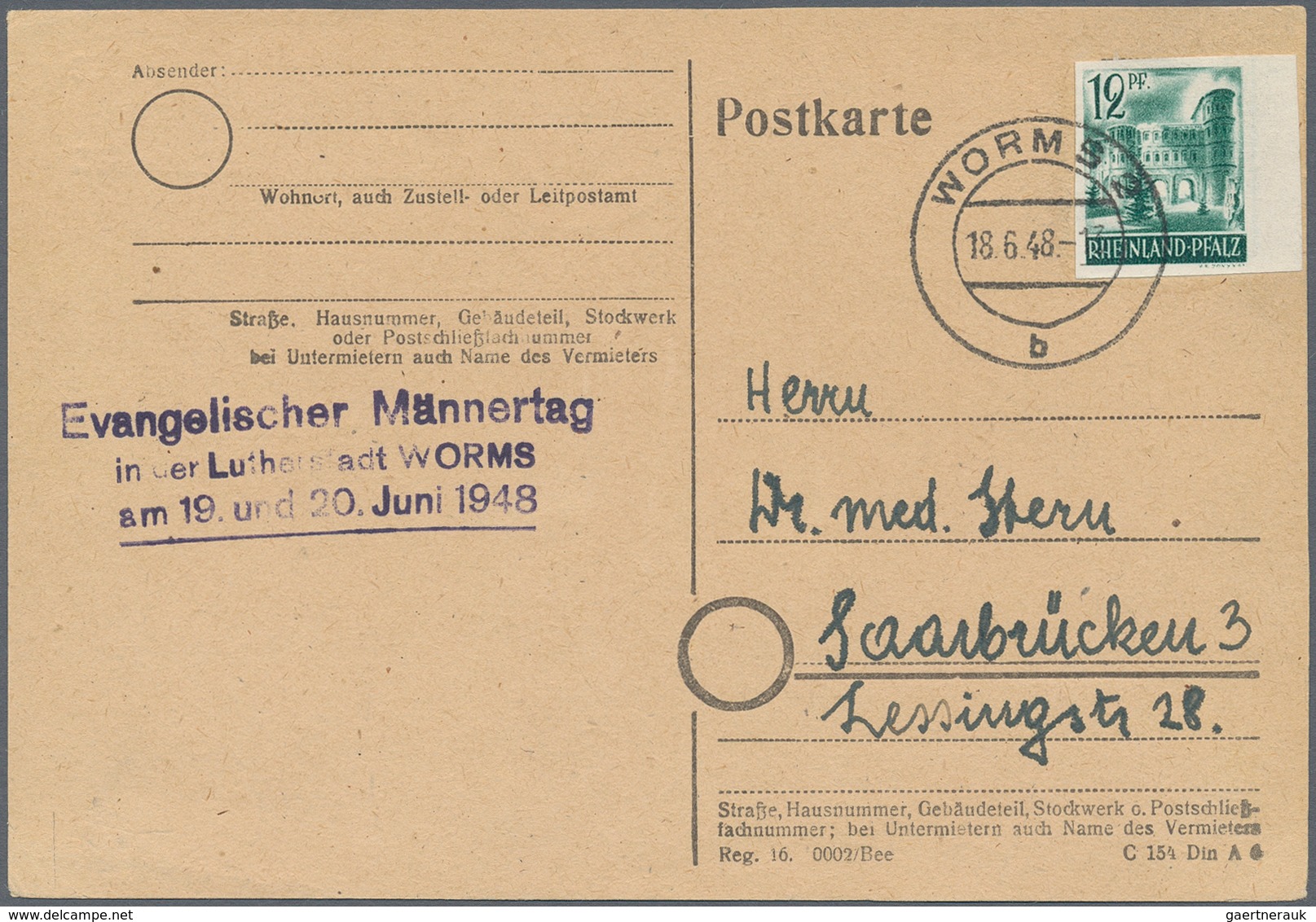 Französische Zone: 1945-1949, Hochwertige Partie Mit über 30 Briefen, Belegen, Ganzsachen Und Etwas - Autres & Non Classés