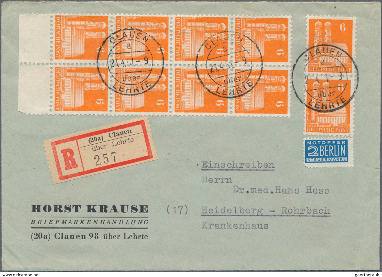 Bizone: 1945/1949, Reichhaltige Sammlung Mit Ca.185 Belegen Im Ringbinder, Dabei Als Schwerpunkt Ein - Autres & Non Classés