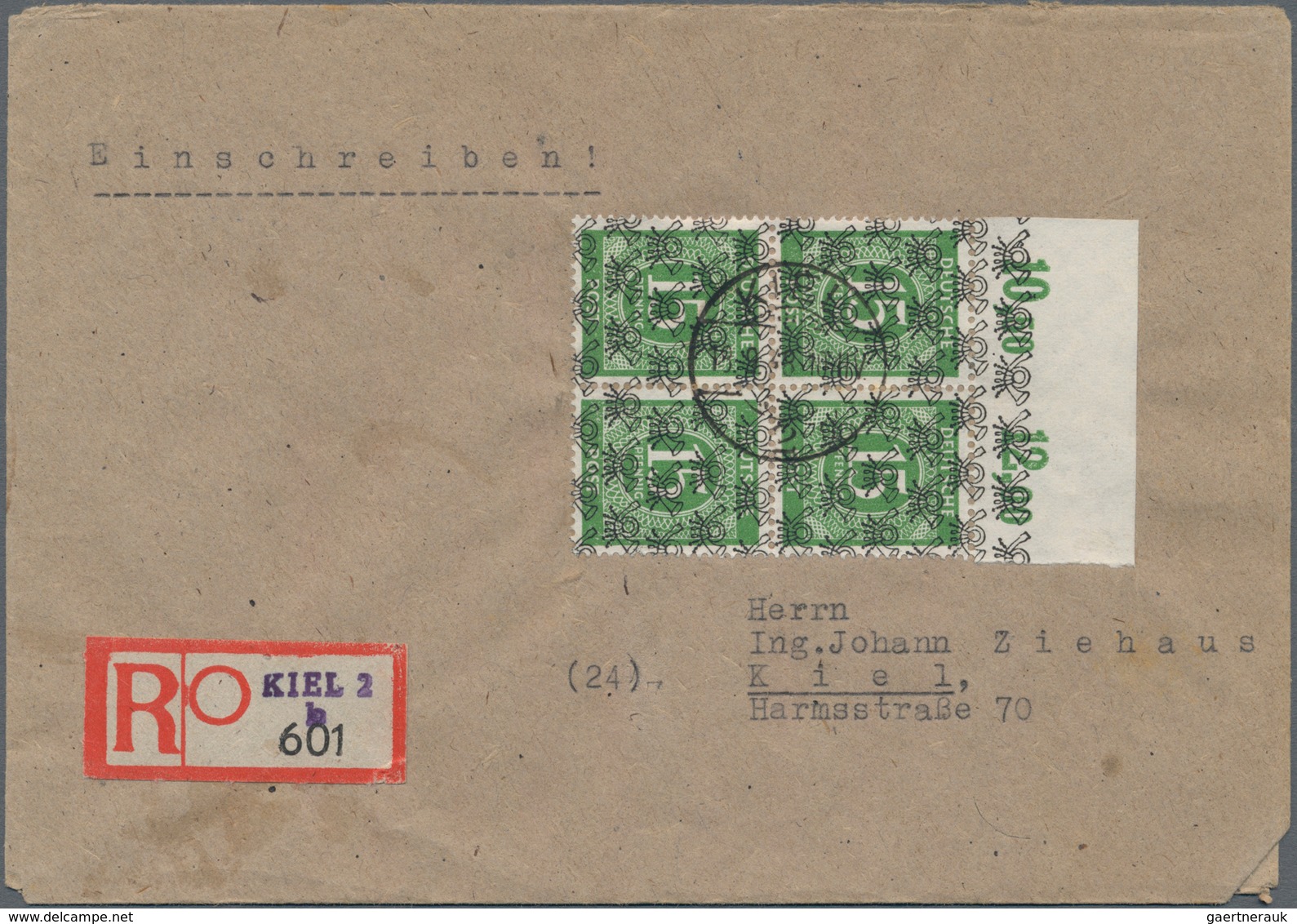 Bizone: 1948, Partie Von 24 Belegen Meist Mit Posthörnchen-Aufdruckmarken Sowohl Arbeiter- Als Auch - Autres & Non Classés