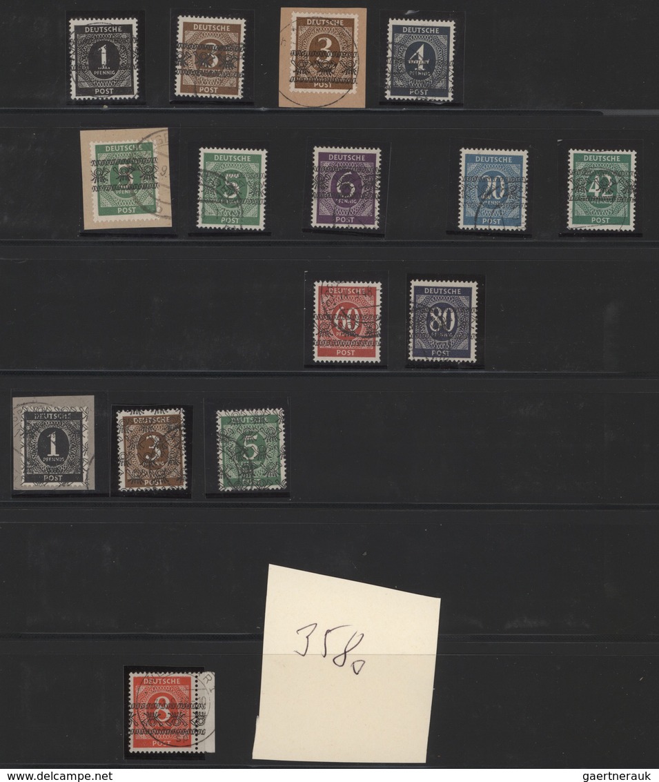 Bizone: 1948, Spezialsammlung Der Posthörnchenaufdrucke (vorwiegend Arbeiterserie), Es Wurde Nur Ges - Other & Unclassified