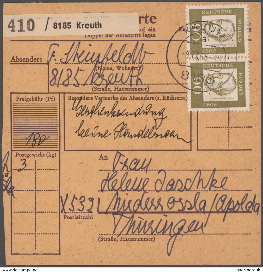 Bundesrepublik Deutschland: 1949/1989, Wunderschöner Posten Von 43 Einzel-, Mehrfach- Und Mischfrank - Collections