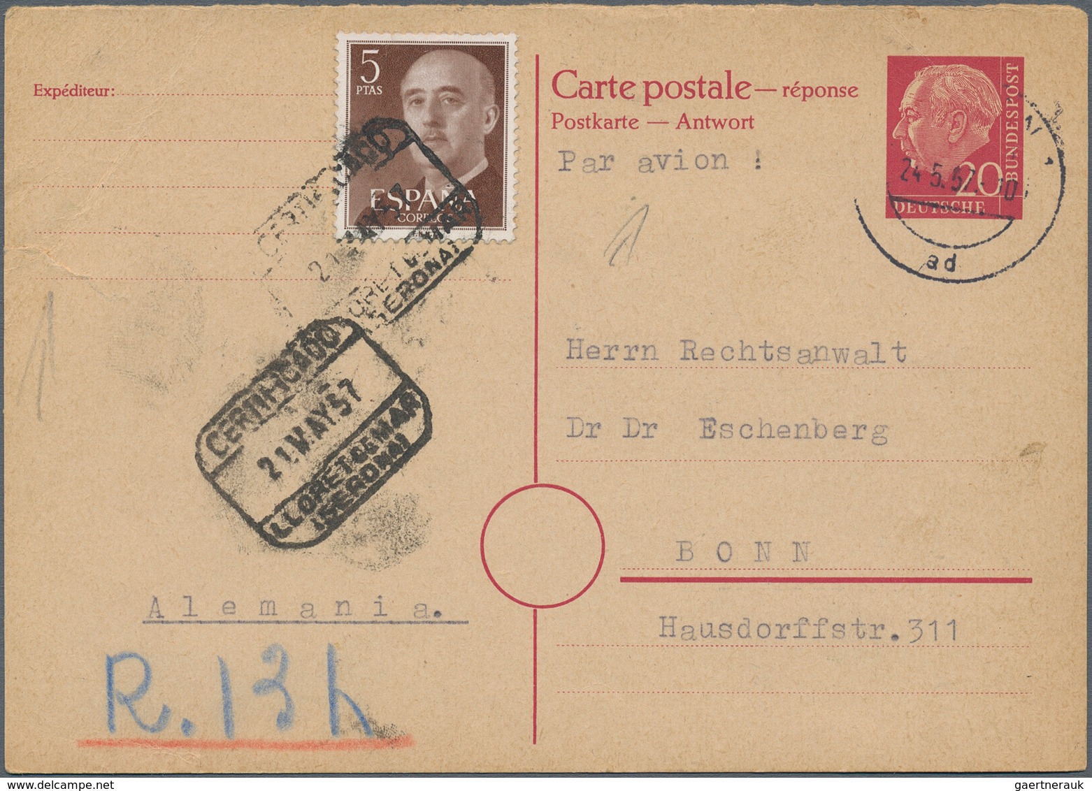 Bundesrepublik Deutschland: 1949/2000, Posten Von Ca. 370 Belegen Und Ganzsachen In üblicher, Unters - Collections