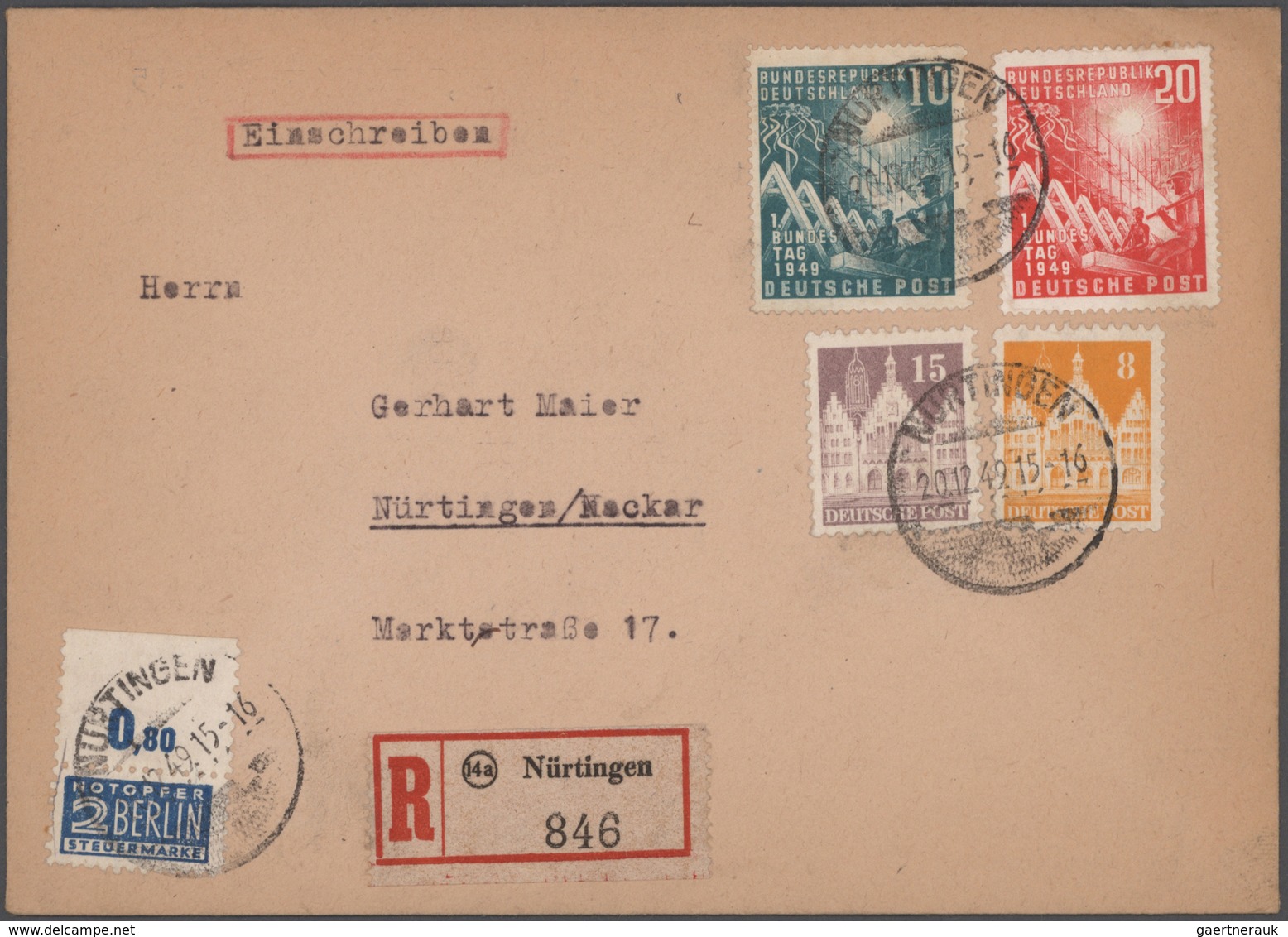 Bundesrepublik Deutschland: 1949/2008, Vielseitiger Und Ergiebiger Posten Von Ca. 620 Briefen Und Ka - Collections