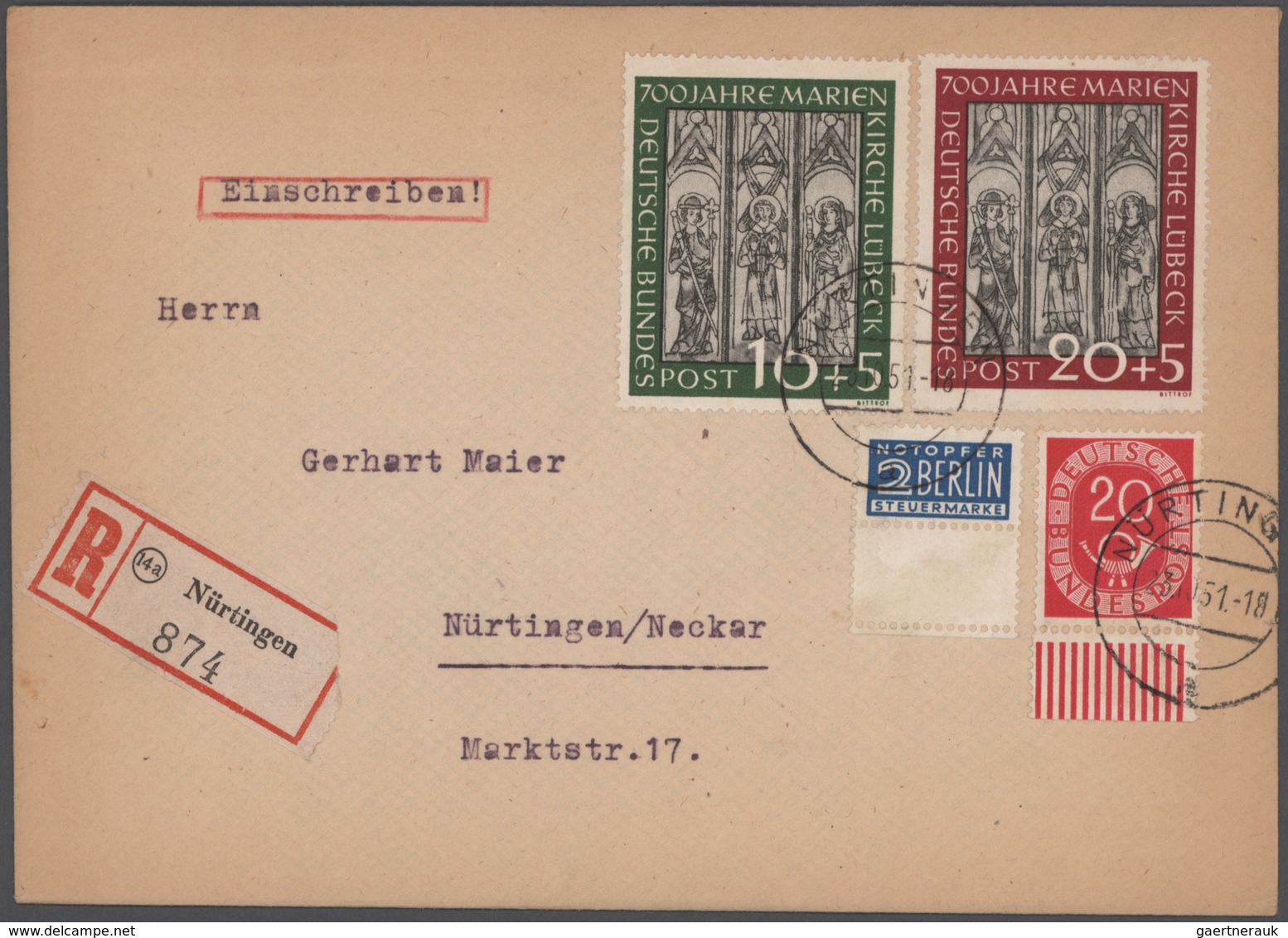 Bundesrepublik Deutschland: 1949/2008, vielseitiger und ergiebiger Posten von ca. 620 Briefen und Ka