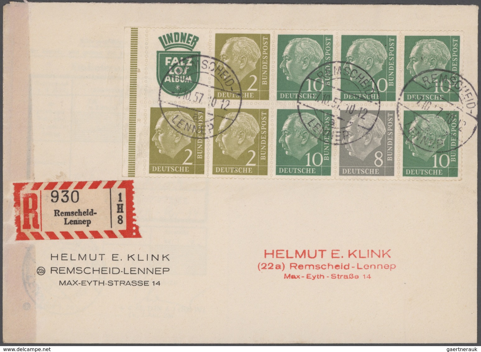 Bundesrepublik Deutschland: 1949/2008, vielseitiger und ergiebiger Posten von ca. 620 Briefen und Ka