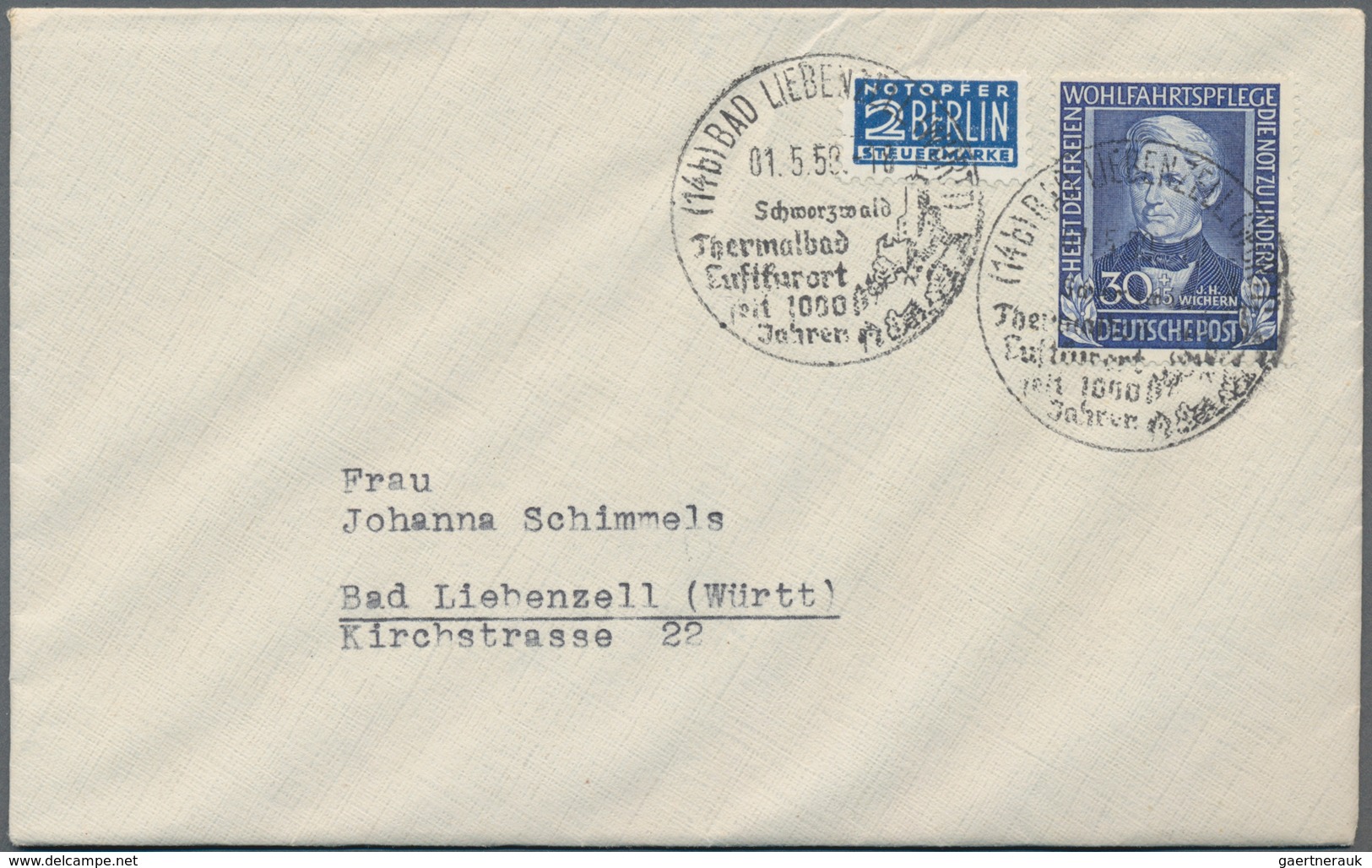Bundesrepublik Deutschland: 1949-1960, Partie Mit 155 Zumeist Besseren Briefen Und Belegen, Dabei Vi - Sammlungen