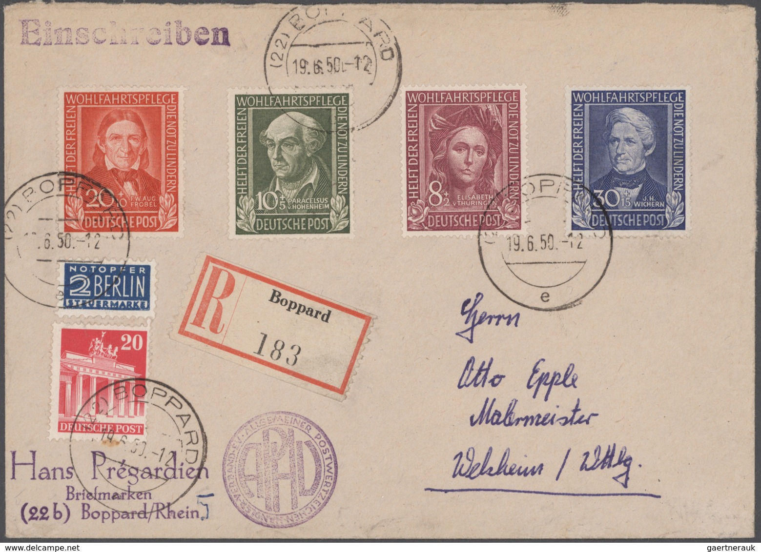 Bundesrepublik Deutschland: 1949-1960, Partie Mit über 100 Zumeist Besseren Briefen Und Ganzsachen, - Collections
