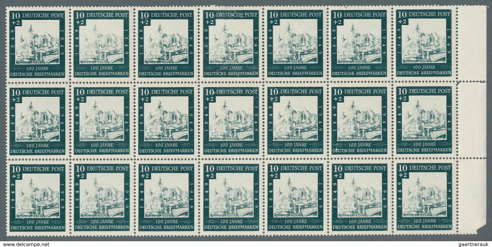 Bundesrepublik Deutschland: Ab 1949 Schachtel mit Abarten und Fehldrucken,etc., dabei z.B. Bund 113
