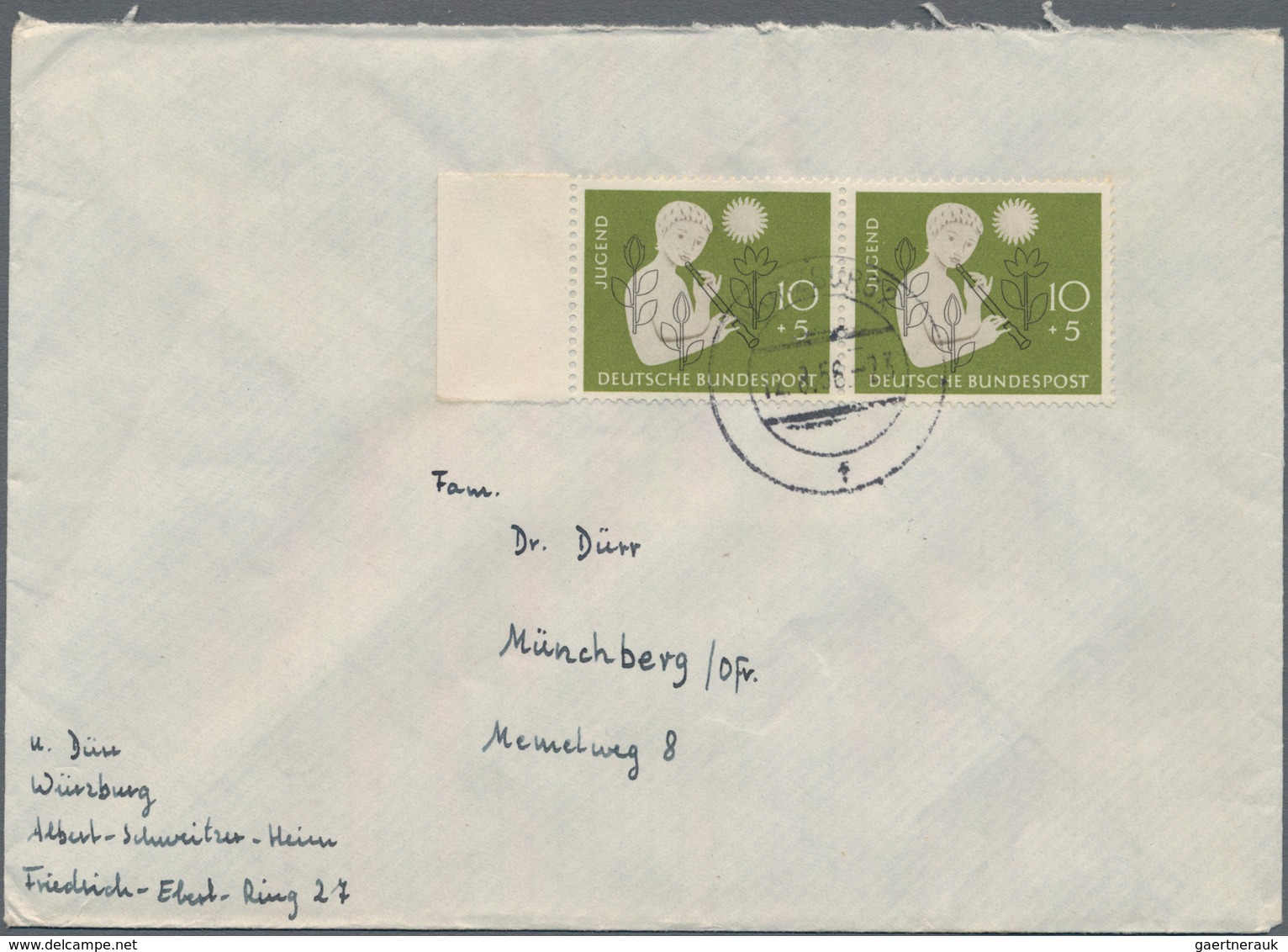 Bundesrepublik Deutschland: 1952/1961, Partie Von 61 Briefen/Karten Mit Sondermarken-Einzel- Und Meh - Sammlungen
