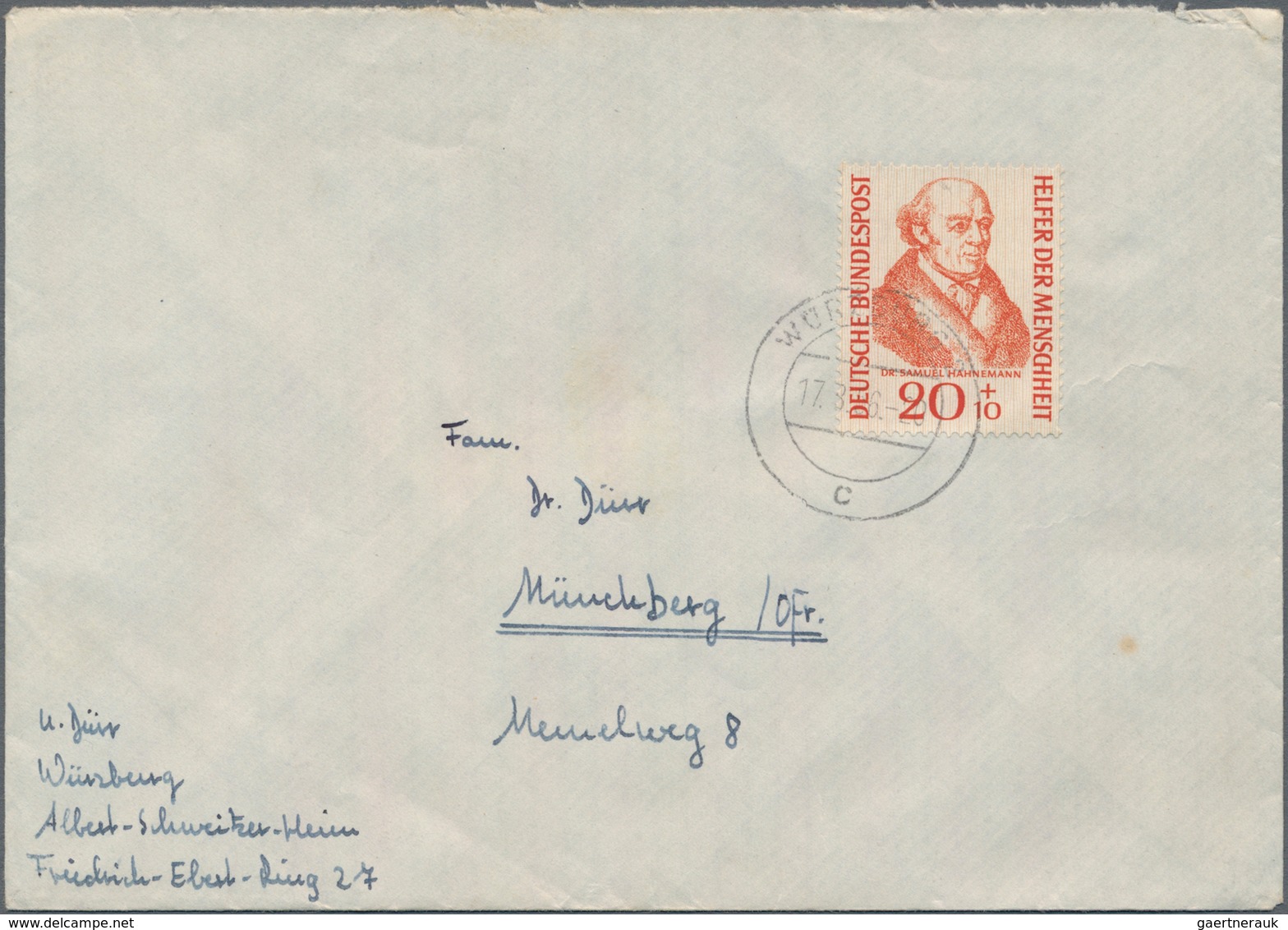 Bundesrepublik Deutschland: 1952/1961, Partie Von 61 Briefen/Karten Mit Sondermarken-Einzel- Und Meh - Collections