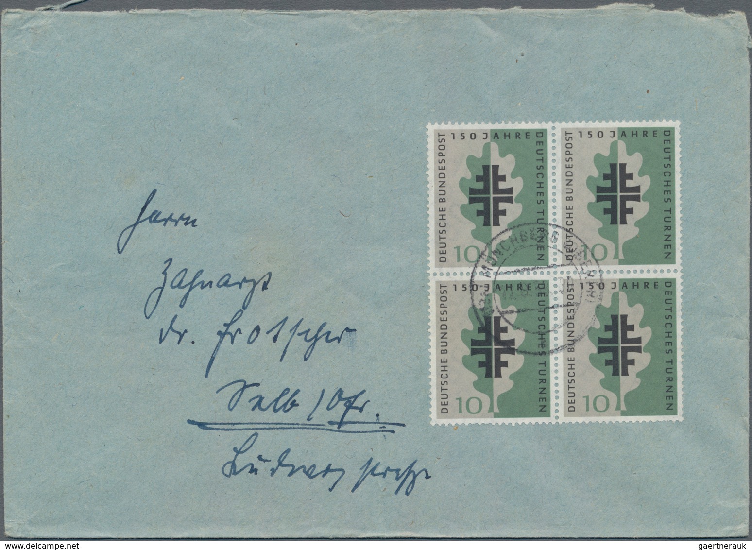 Bundesrepublik Deutschland: 1952/1961, Partie von 61 Briefen/Karten mit Sondermarken-Einzel- und Meh