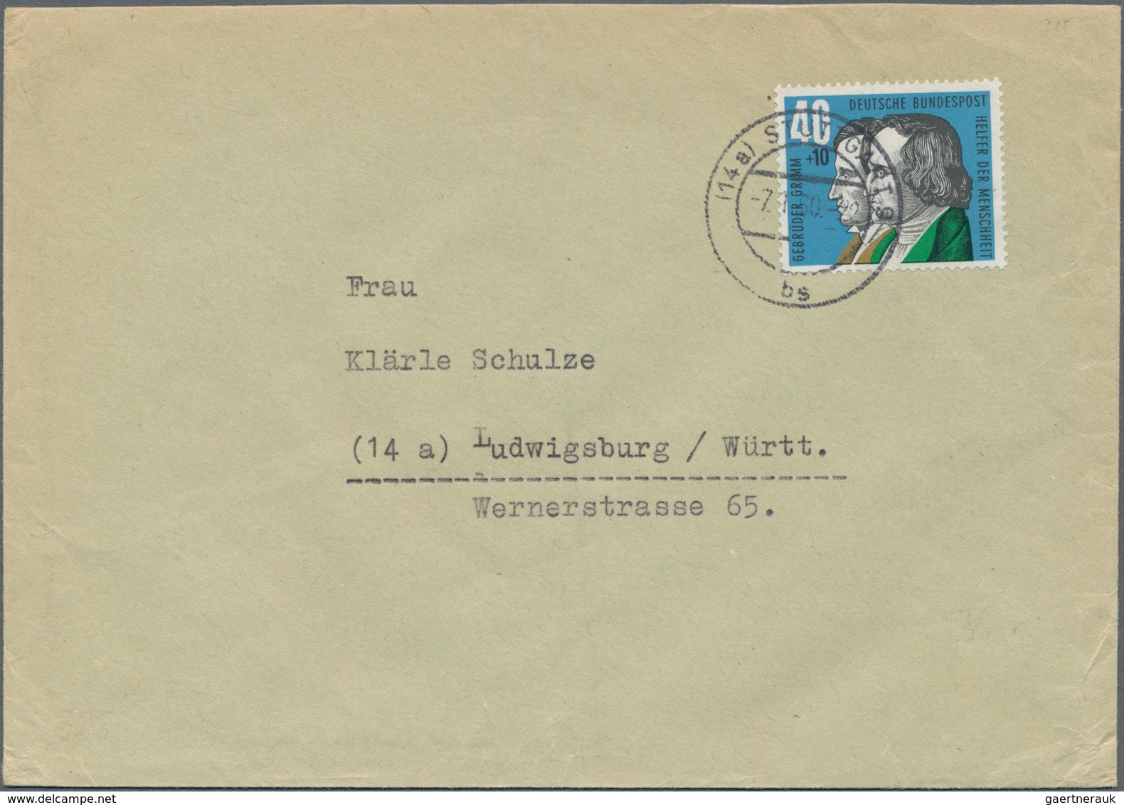 Bundesrepublik Deutschland: 1952/1962, Bestand Von Ca. 310 Briefen Und Karten Mit Nur Einzelfrankatu - Sammlungen