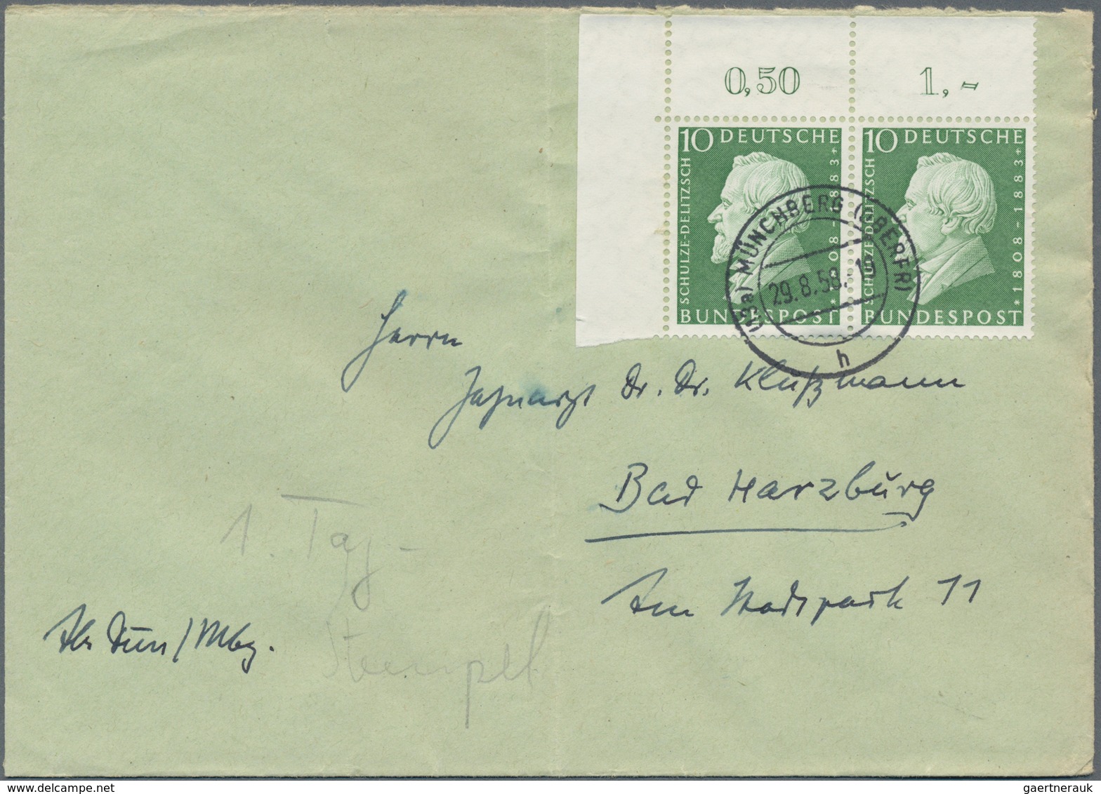Bundesrepublik Deutschland: 1953/1960, Partie Von 63 Briefen/Karten Mit Sondermarken-Einzel- Und Meh - Collections