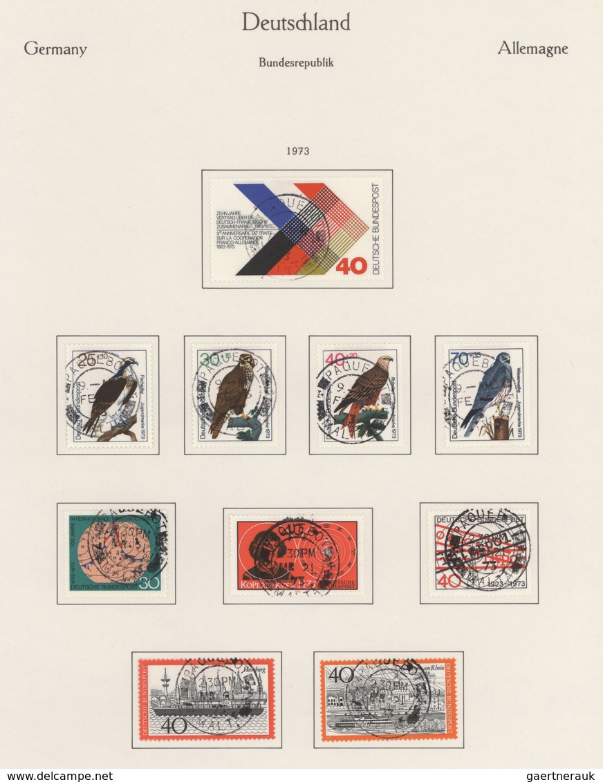Bundesrepublik Deutschland: 1954/1978, Paquebot-Stempel Von Malta Auf Bund, Sauber Gestempelte Samml - Collections