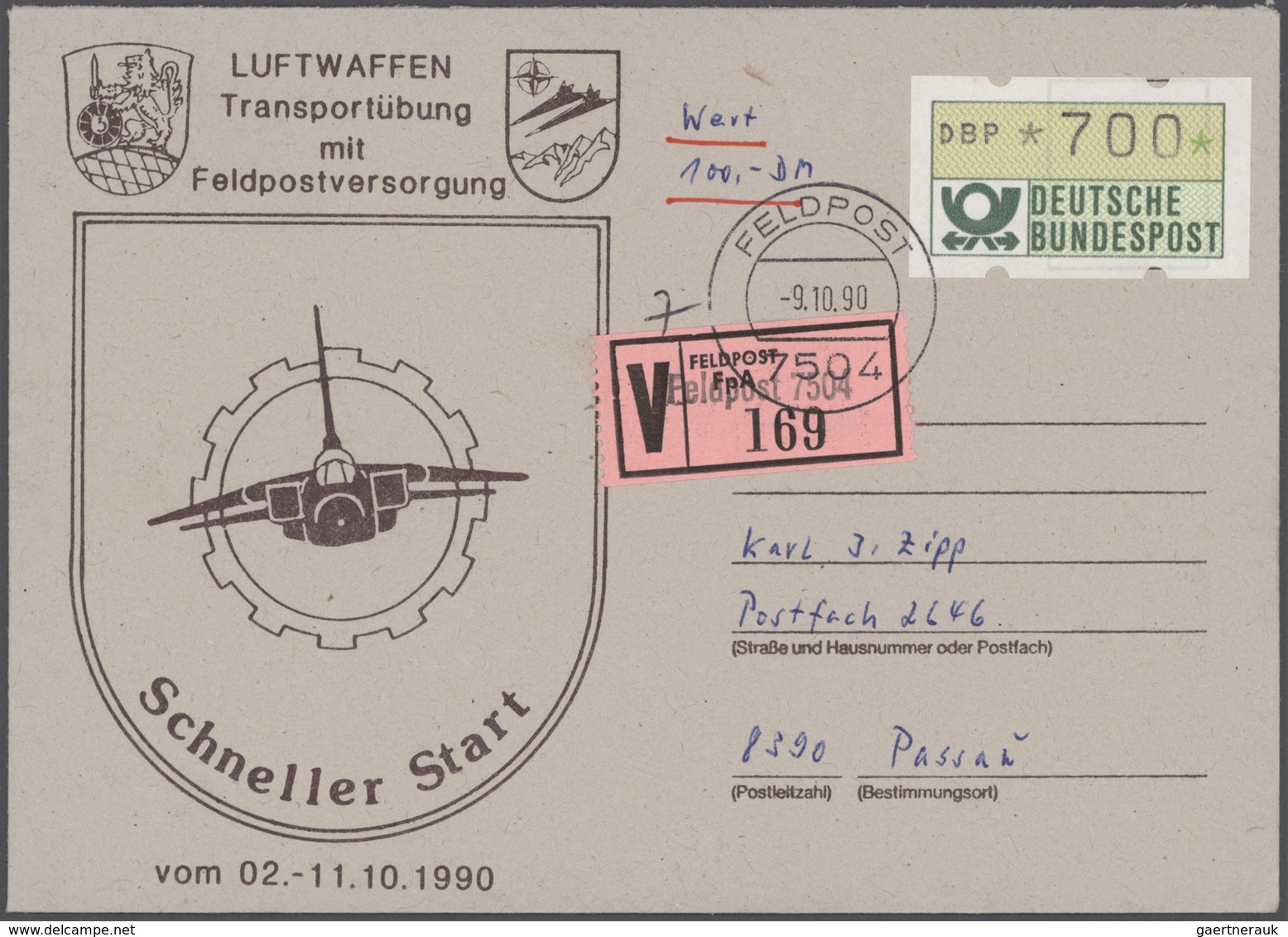 Bundesrepublik Deutschland: 1980/1999, Bundeswehr-Feldpost, Sammlung Von Ca. 430 Briefen Und Karten - Collections