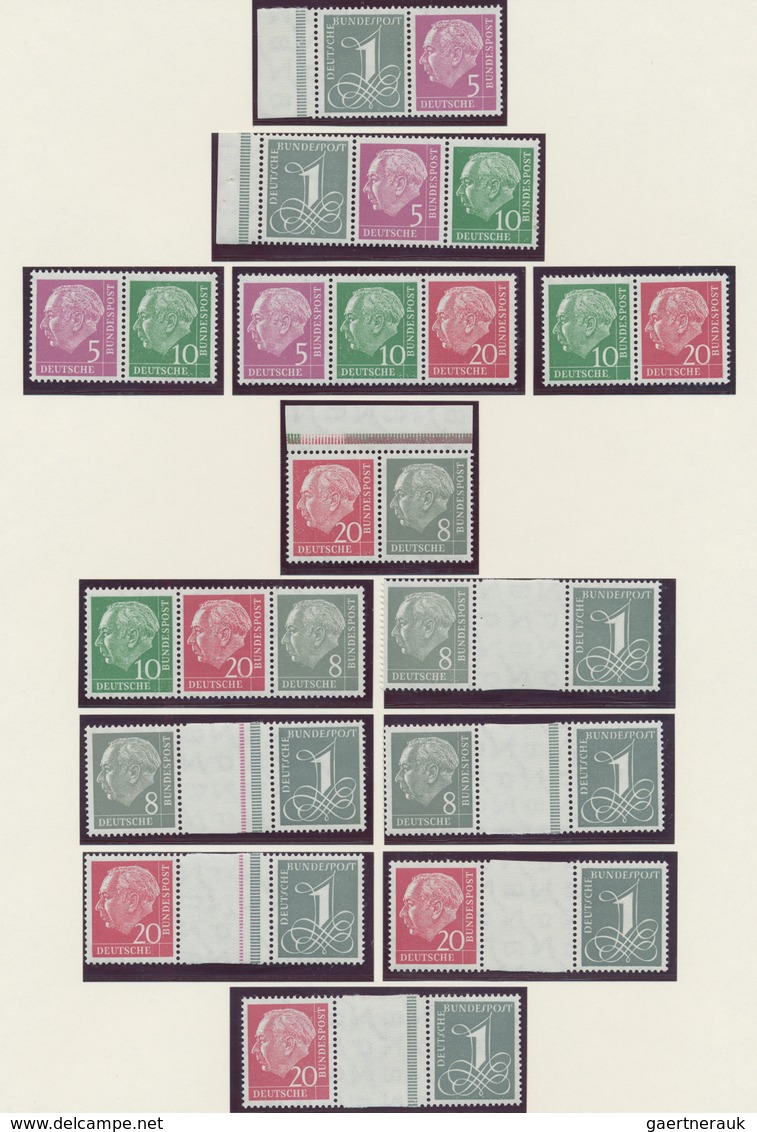 Bundesrepublik - Zusammendrucke: 1951/1972, Umfassende Postfrische Qualitäts-Sammlung Der Zusammendr - Se-Tenant