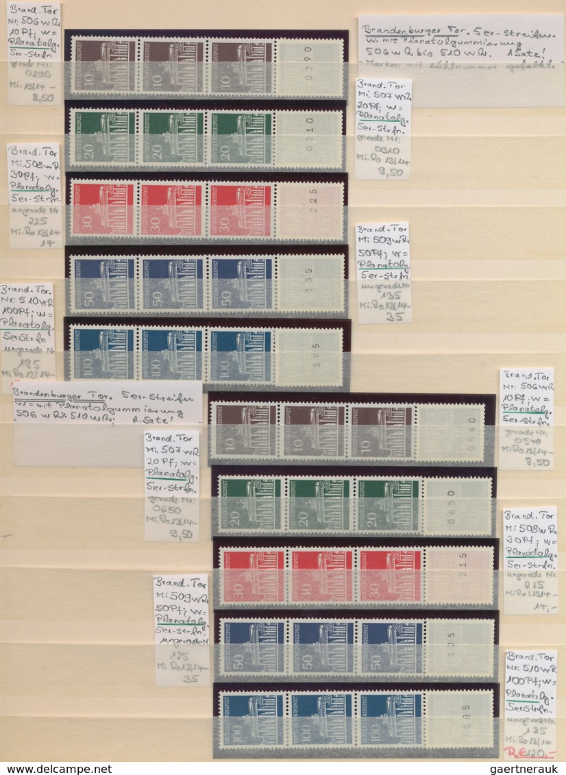 Bundesrepublik - Rollenmarken: 1956/2000 (ca.), Umfassender Postfrischer Spezial-Sammlungsbestand Im - Roller Precancels
