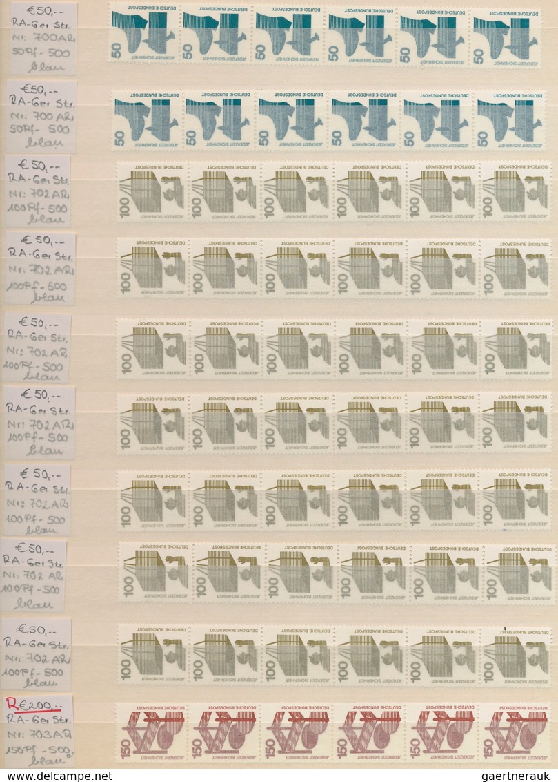 Bundesrepublik - Rollenmarken: 1956/2000 (ca.), umfassender postfrischer Spezial-Sammlungsbestand im