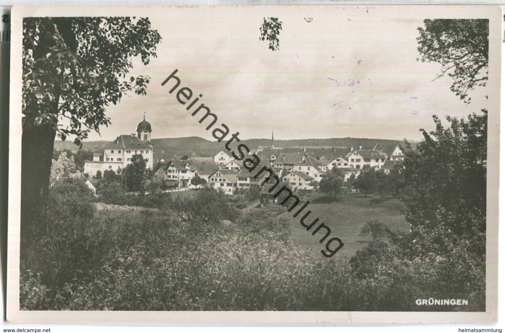 Grüningen - Foto-Ansichtskarte - Verlag J. Hürlimann Grüningen - Grüningen