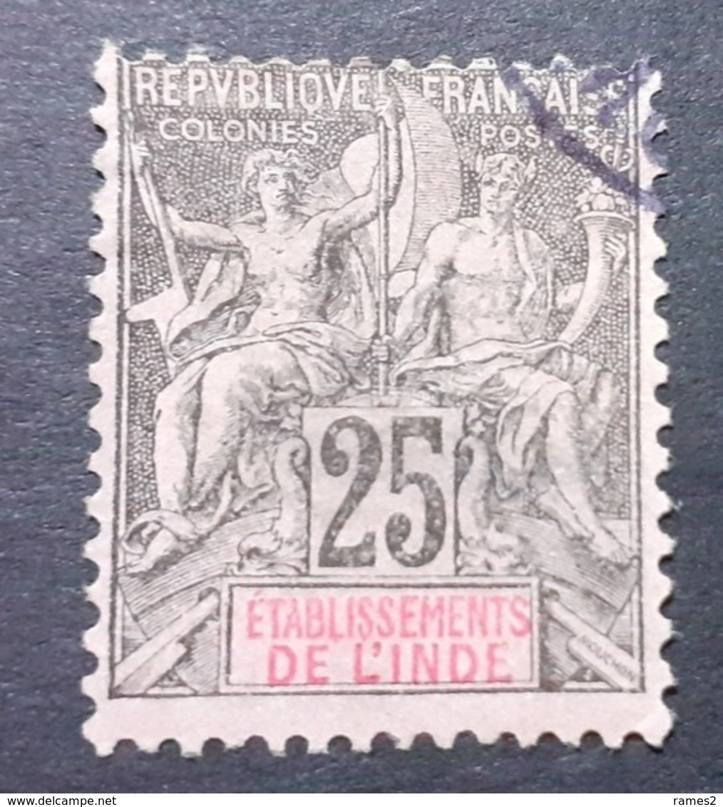 France (ex-colonies & Protectorats) > Inde (1892-1954) >  N° 8 - Used Stamps