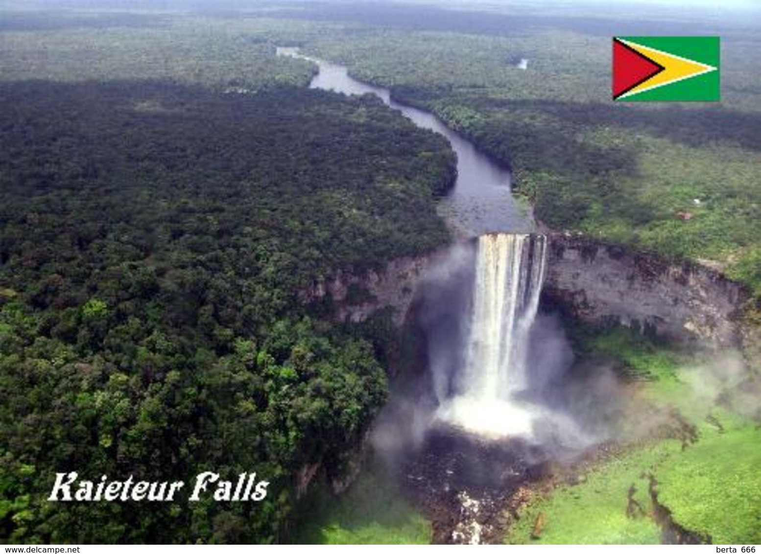 Guyana Kaieteur Falls New Postcard - Sonstige & Ohne Zuordnung