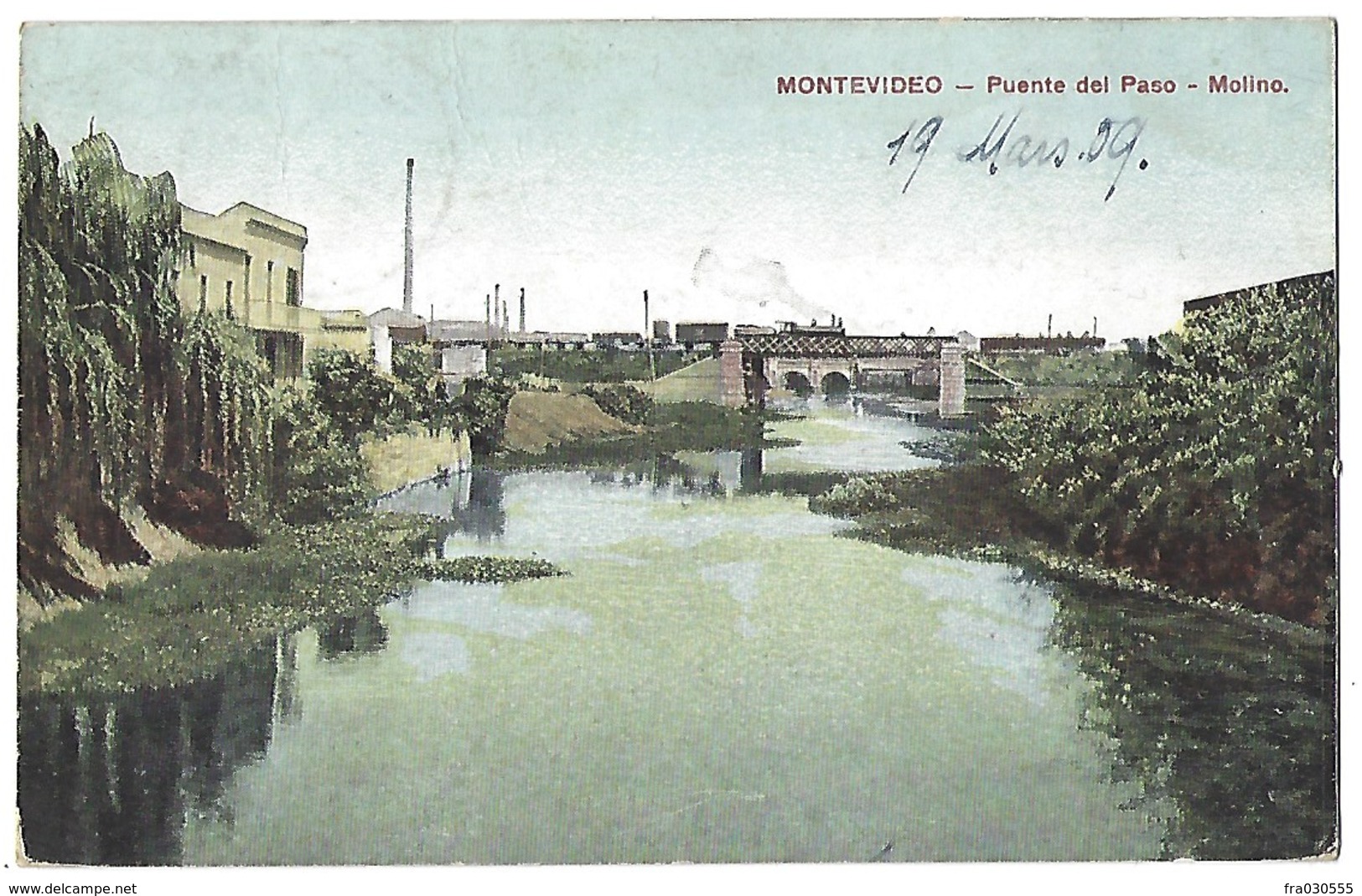 URUGUAY - Montévideo - Puente Del Paso - Molino - 1909 - Uruguay