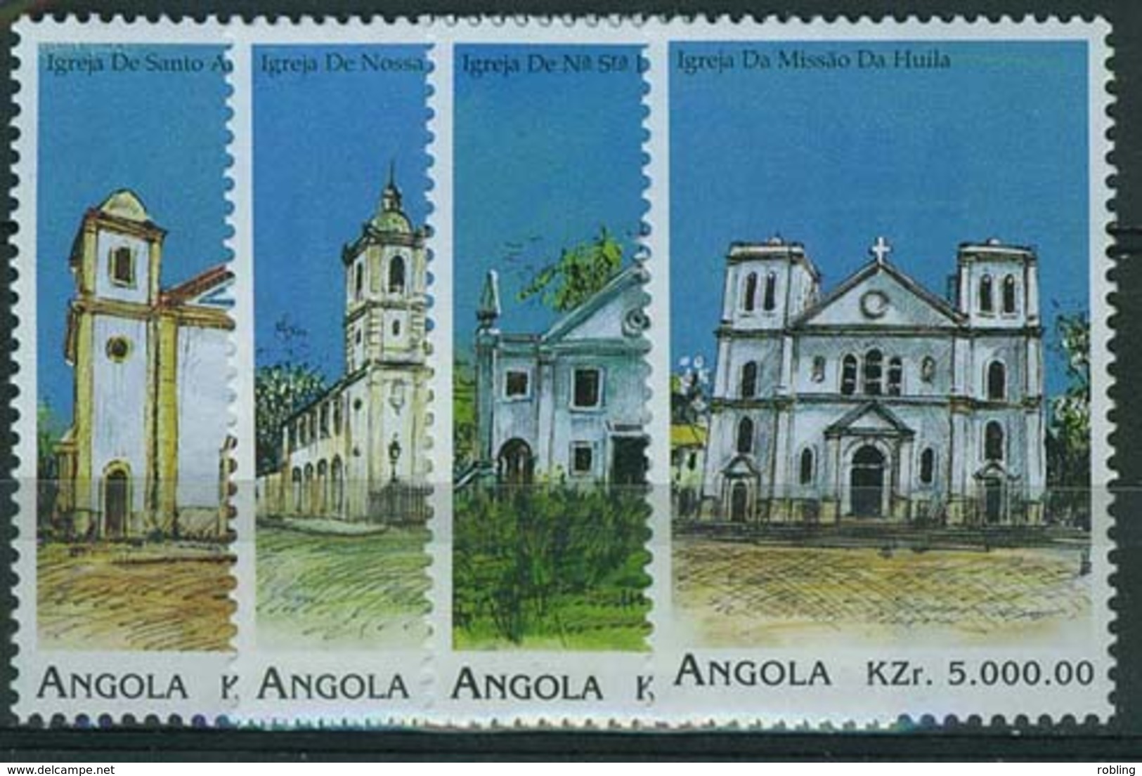 Angola 1996 Lighthouse, MNH Michel 1098-1101 - Phares