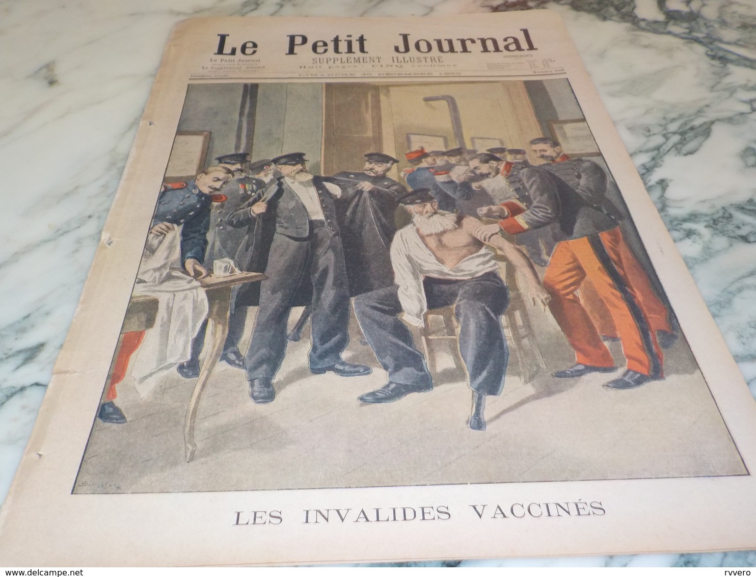 LE PETIT JOURNAL NUMERO 528  CALENDRIER 1901 - LES INVALIDES VACCINES 1900 - Le Petit Journal