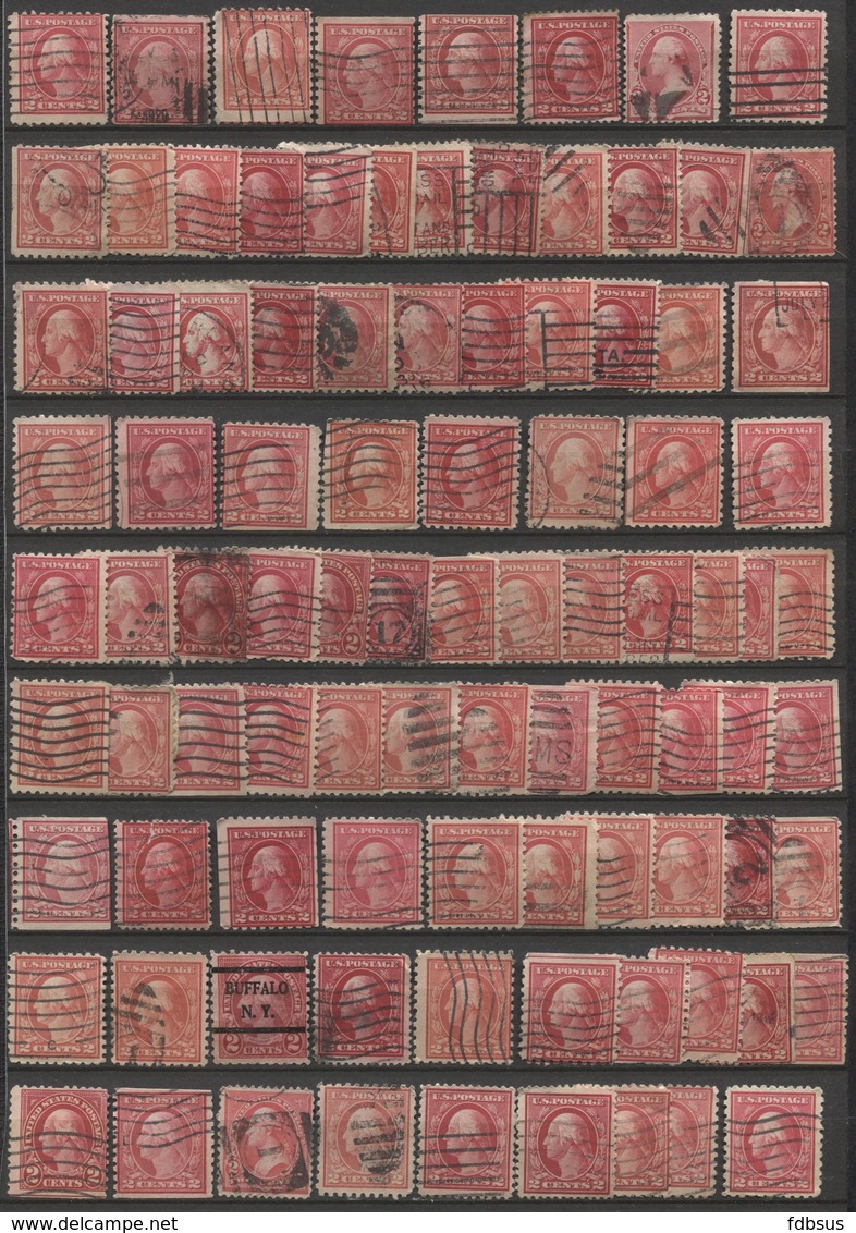 12 Scans timbres Usa - Doubles - Restant d'une collection d'un étude couleurs + 4 PERFINS + sur fragments