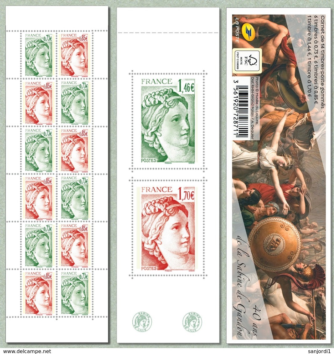 France 1524 2017 Sabine Carnet  Neuf TB ** MNH Sin Charnela - Altri & Non Classificati