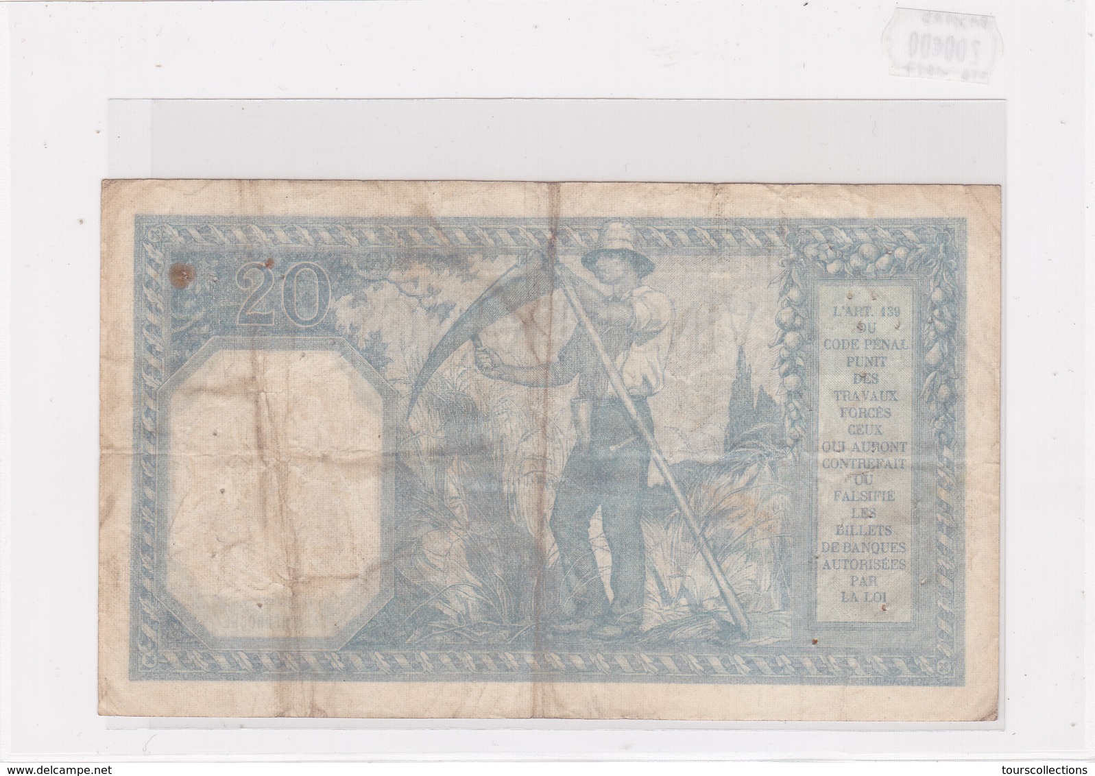 Billet De 20 Francs BAYARD Du 16 Mars 1917 - U.1736 Alph 109 @ N° Fayette : 11.2 - 20 F 1916-1919 ''Bayard''