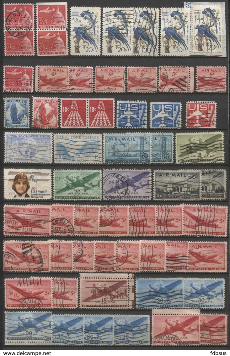 3 Scans Timbres - Doubles - Restant D'une Collection D'un étude Couleurs - A Voir Scans - Airmail - Luchtpost - Autres & Non Classés