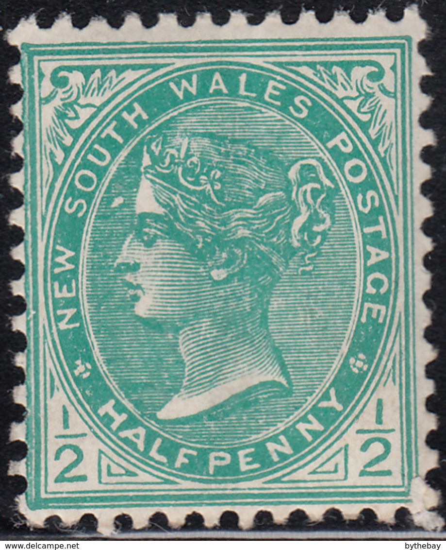 New South Wales 1905-06 MH Sc 109 1/2p Victoria Die II Wide H Variety White Spot In Front Of Forehead - Neufs