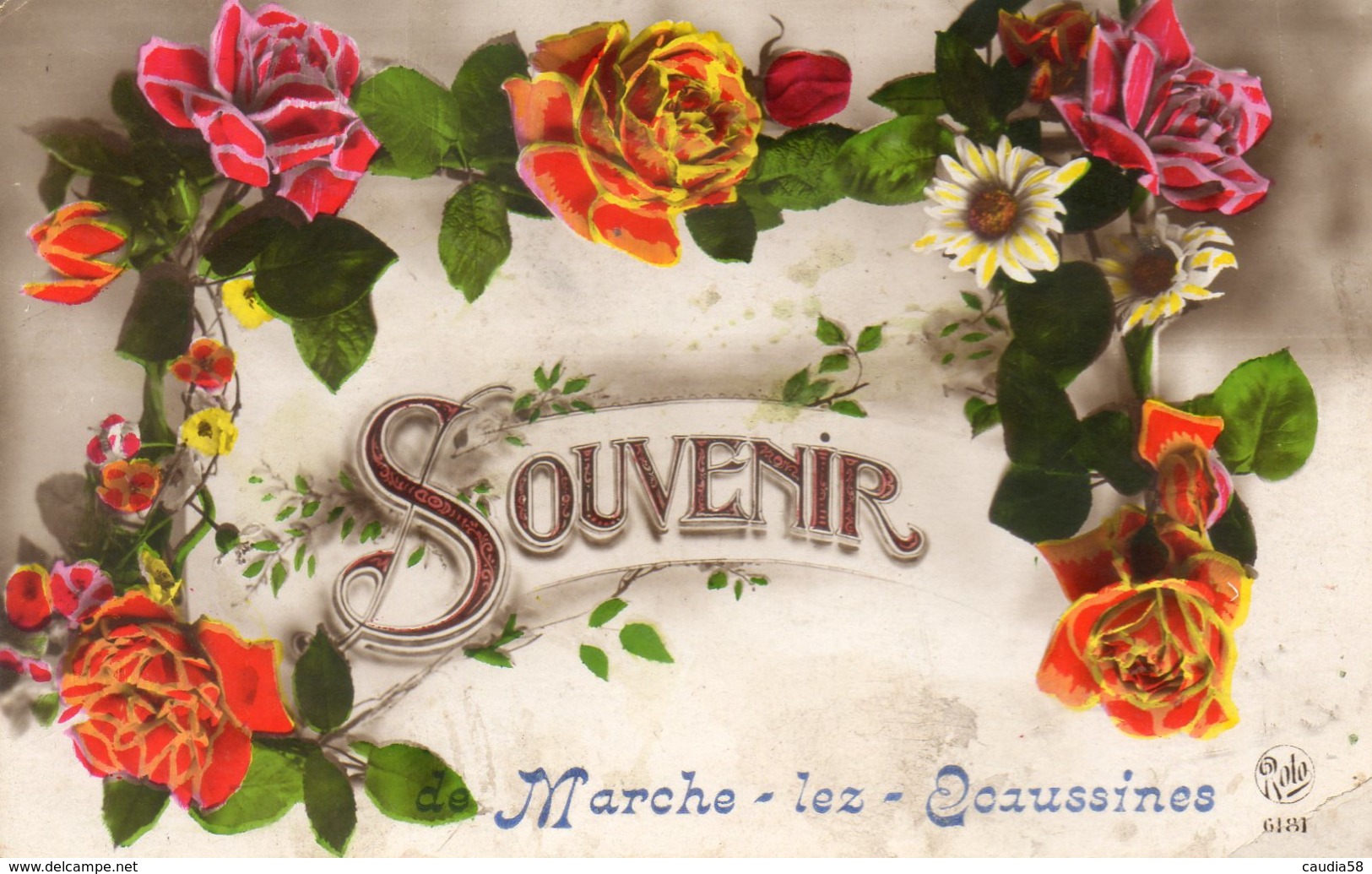 Souvenir De Marche-lez-Ecaussines, Fleurs. - Ecaussinnes