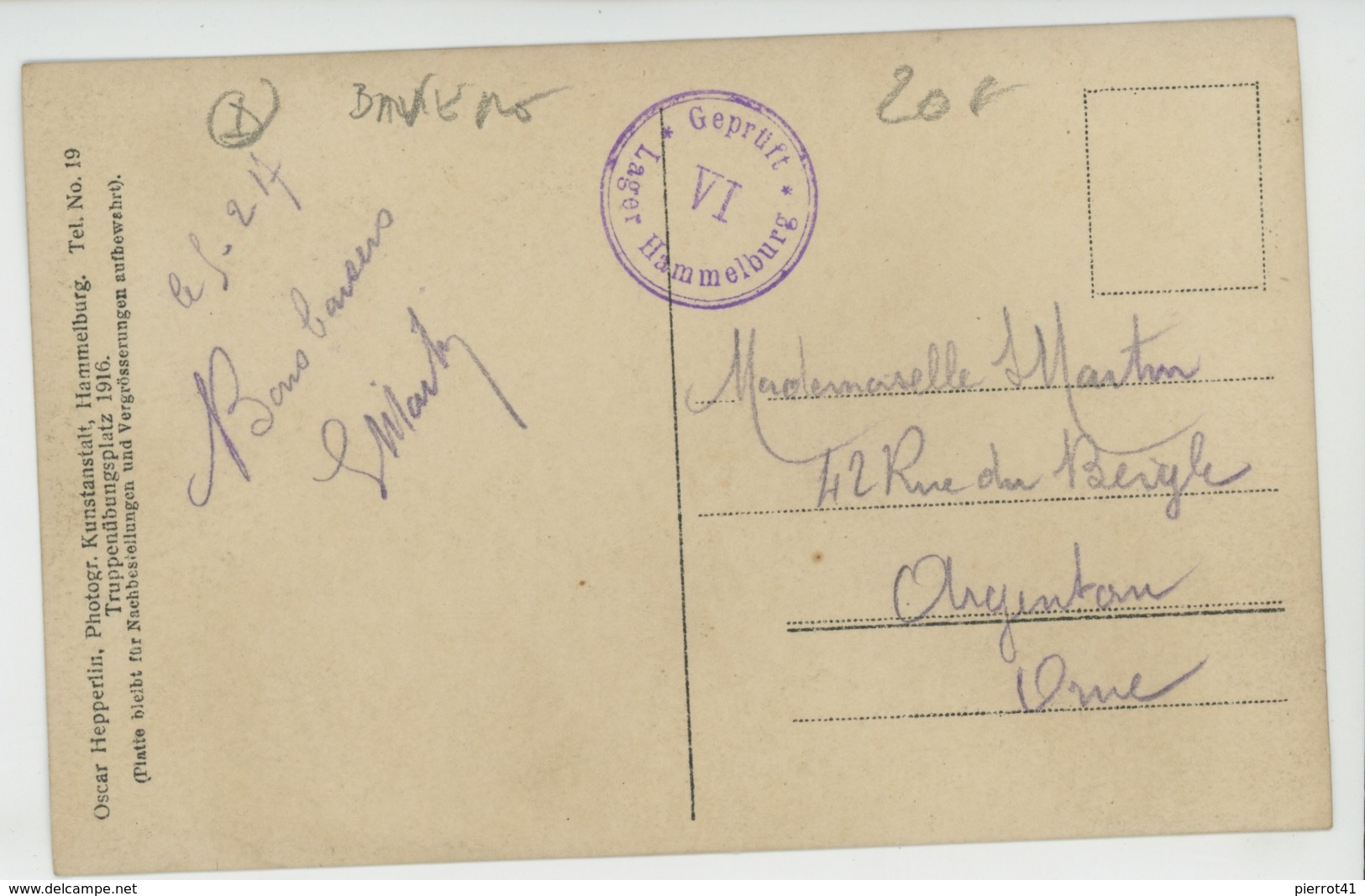 GUERRE 1914-18 - ALLEMAGNE - CAMP DE PRISONNIERS DE HAMMELBURG - Carte Photo Autel Avec Souvenirs Des Prisonniers - Hammelburg