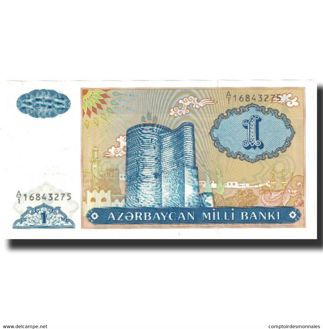 Billet, Azerbaïdjan, 1 Manat, Undated (1992), Undated (1992), KM:14, NEUF - Aserbaidschan