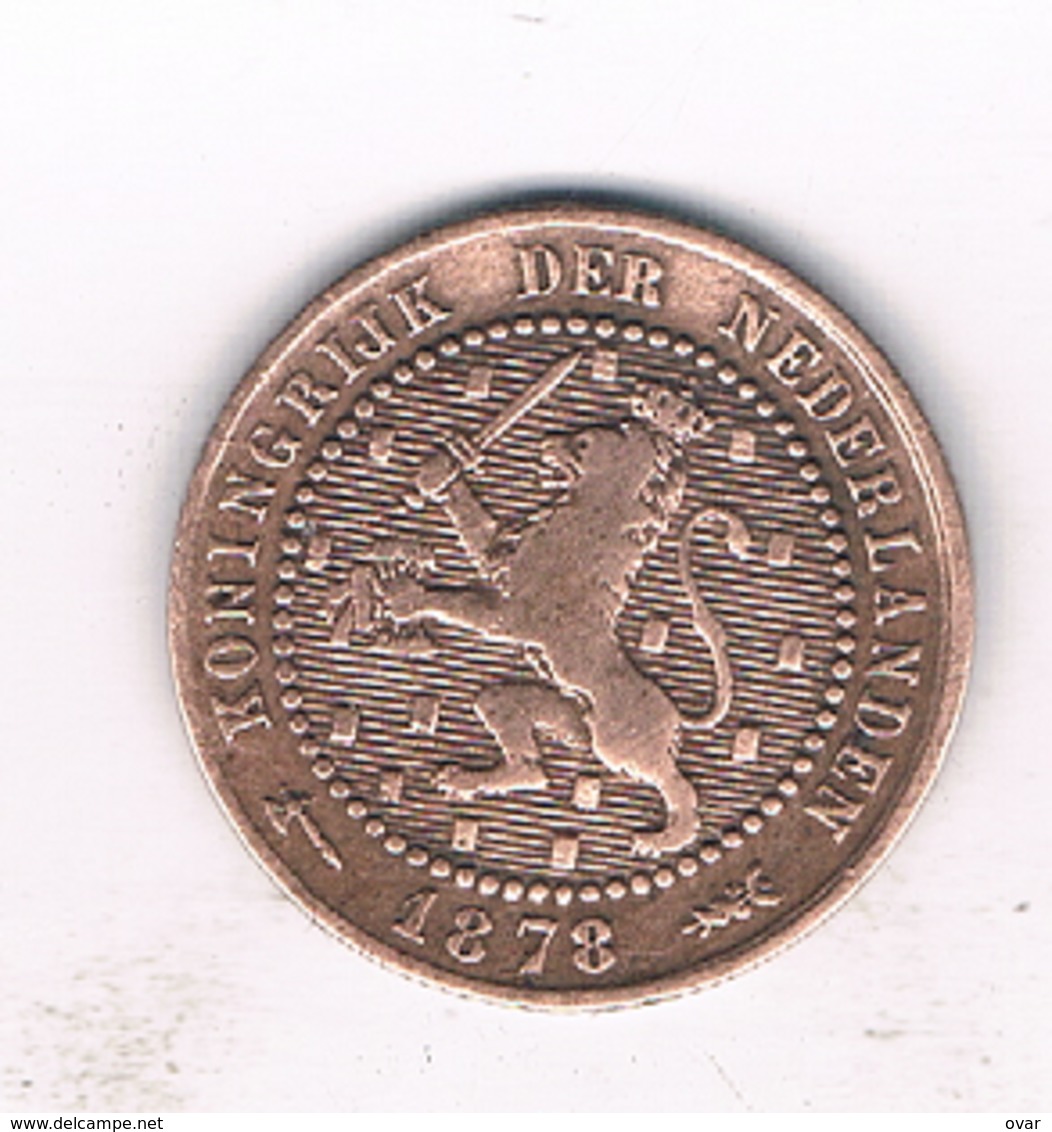 1 CENT 1878 NEDERLAND /969/ - 1849-1890 : Willem III