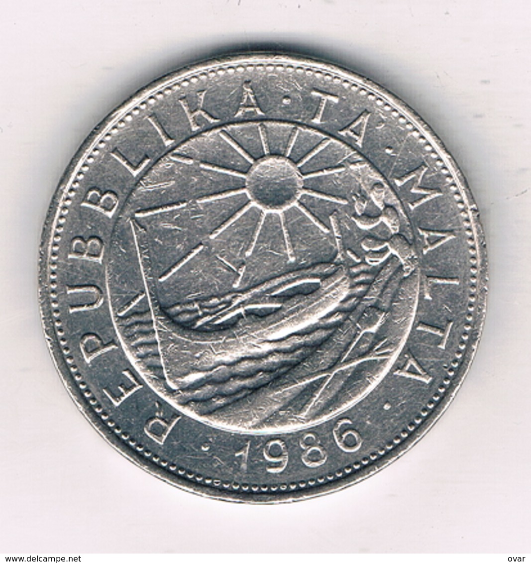 1 LIRA 1986 MALTA /977/ - Malte