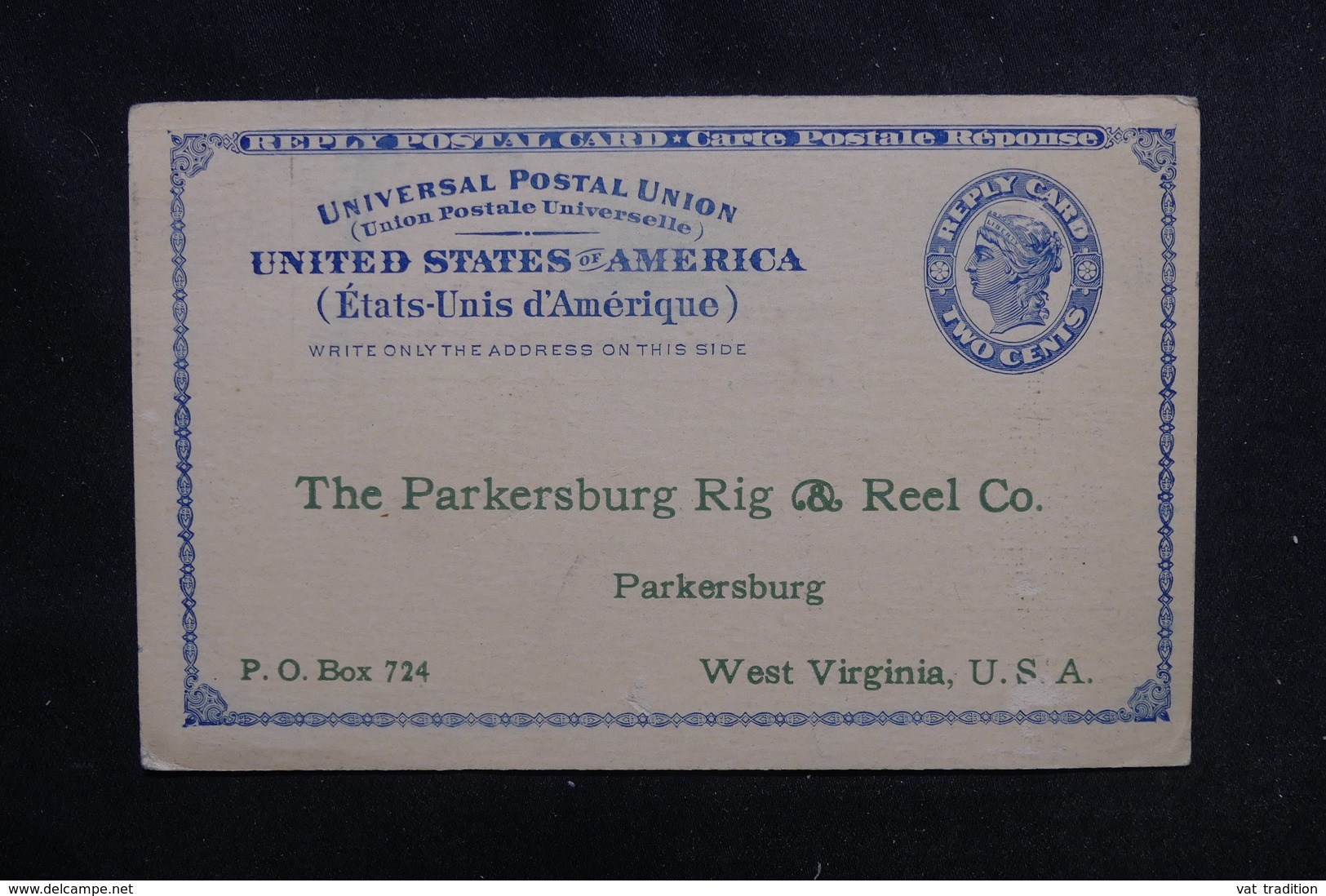 ETATS UNIS - Entier Postal Commercial Réponse De Parkesburg - L 52457 - ...-1900