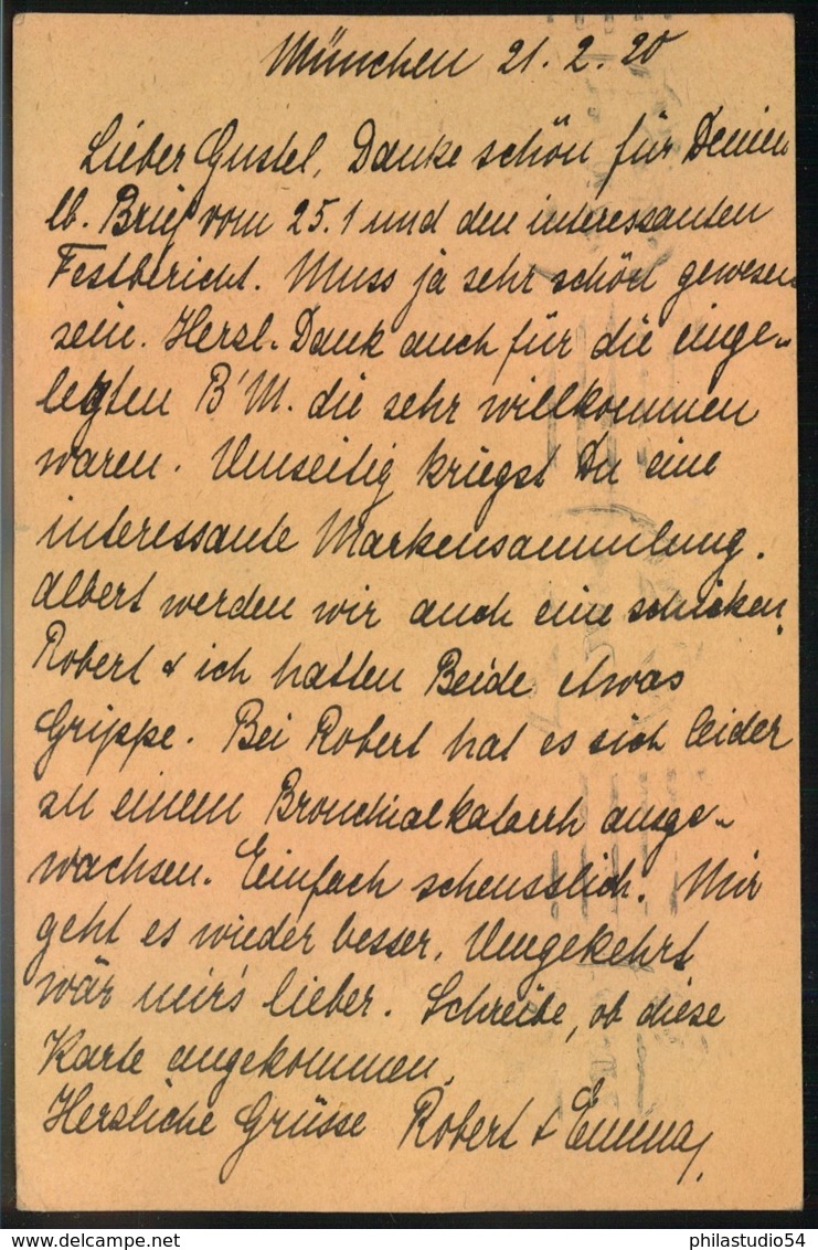 1920, 5 Und 10 Pfg. Wappen Spät Auf 15 Pfg. GSK "Freistaat" Ab MÜNCHEN - Enteros Postales