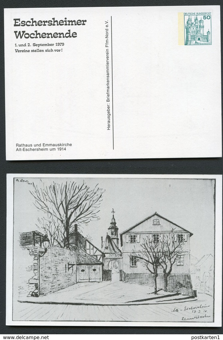 Bund PP103 D2/006 RATHAUS EMMAUSKIRCHE ALT-ESCHERSHEIM 1914-1979 - Private Postcards - Mint