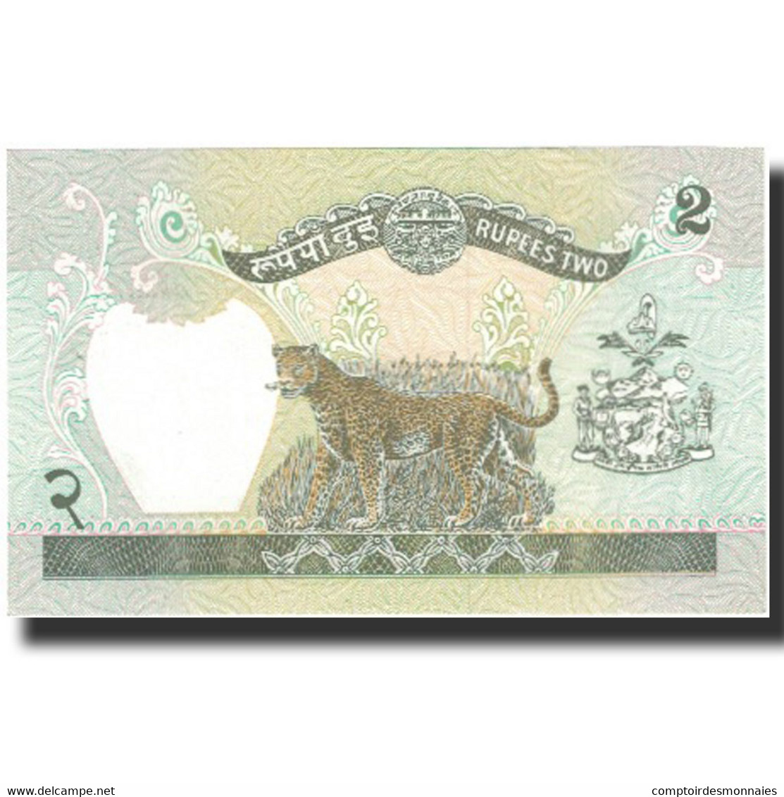 Billet, Népal, 2 Rupees, Undated (1995), KM:29b, NEUF - Népal