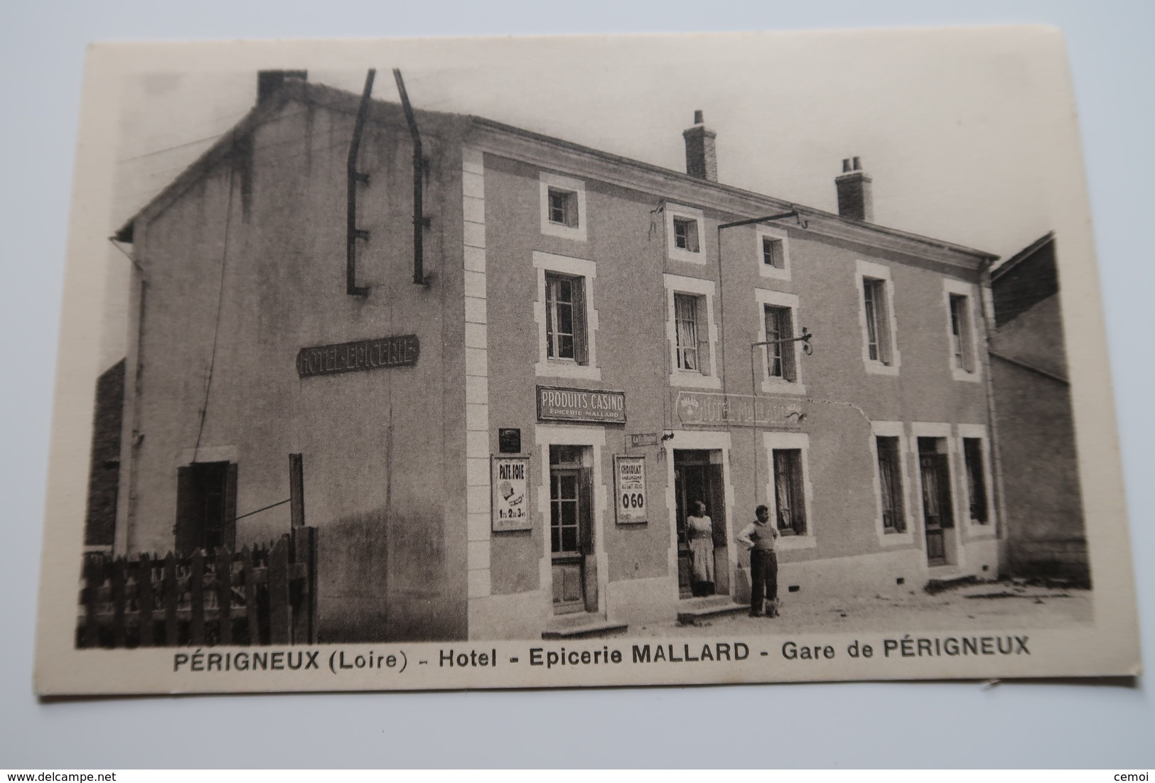 CPA - PÉRIGNEUX (42) - Hôtel - Épicerie Mallard - Gare De Périgneux - Otros & Sin Clasificación