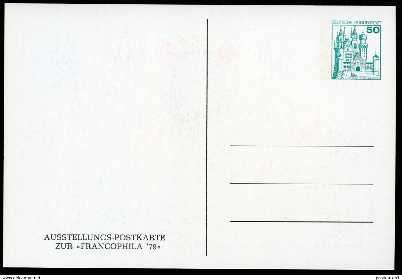 Bund PP103 D2/014 FRANCOPHILA MÜNCHEN 1979 - Postales Privados - Nuevos
