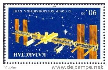 KAZ 1993-27 SPACE, KAZAKISTAN, 1 X 1v, MNH - Kasachstan