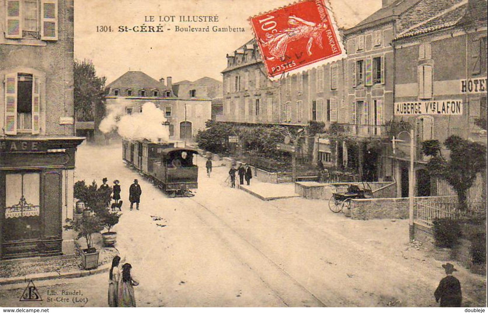 D46  SAINT CÉRÉ  Boulevard Gambetta  ........... Avec Le Tramway - Saint-Céré