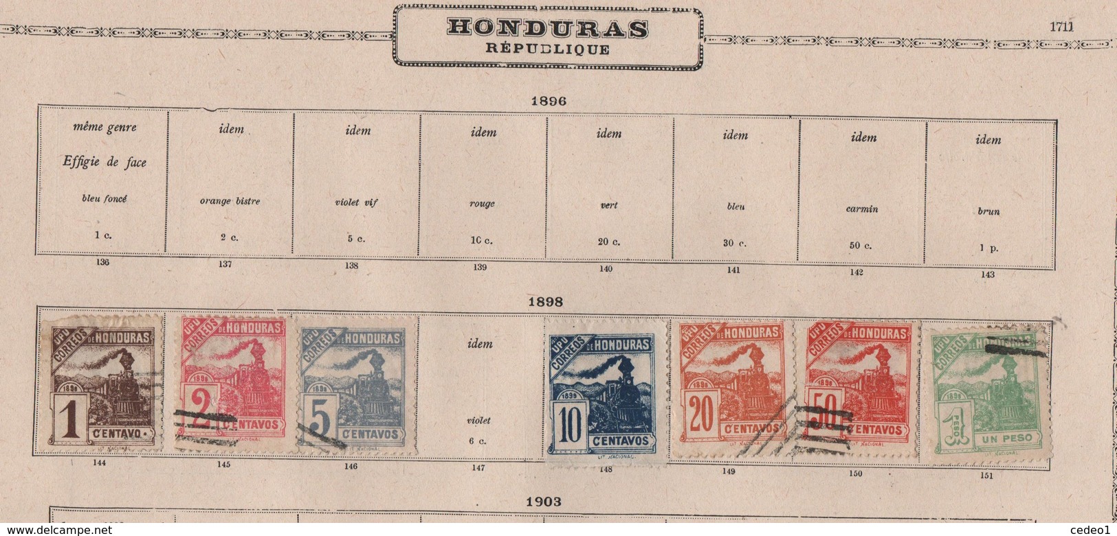 HONDURAS    LOT DE TIMBRES A IDENTIFIER  VOIR LE SCAN - Honduras